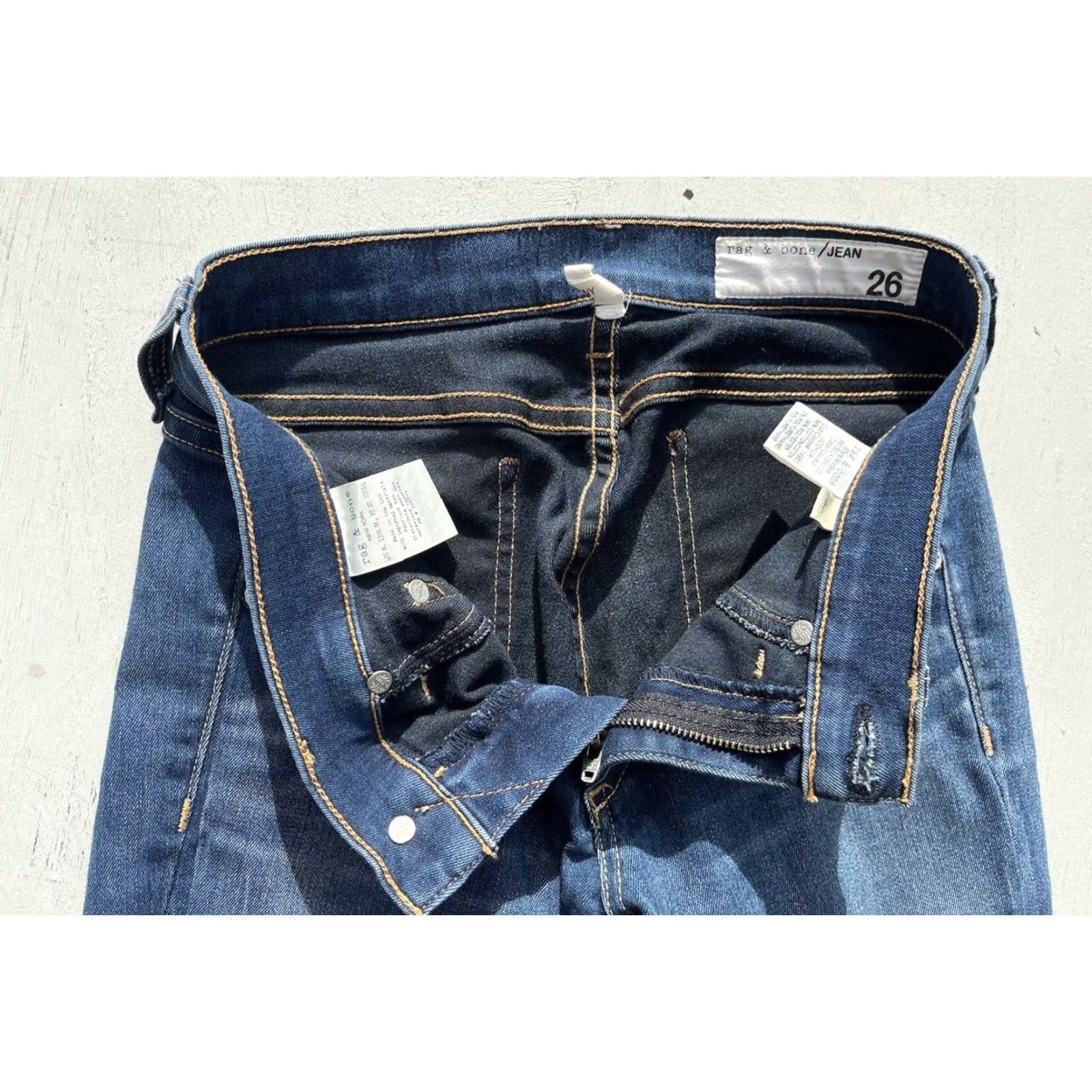 Rag & Bone Rag & Bone Jeans Women's Blue Joshua 26 Slim Stretch Skinny Ankle City Classic Size 26" / US 2 / IT 38 - 5 Thumbnail