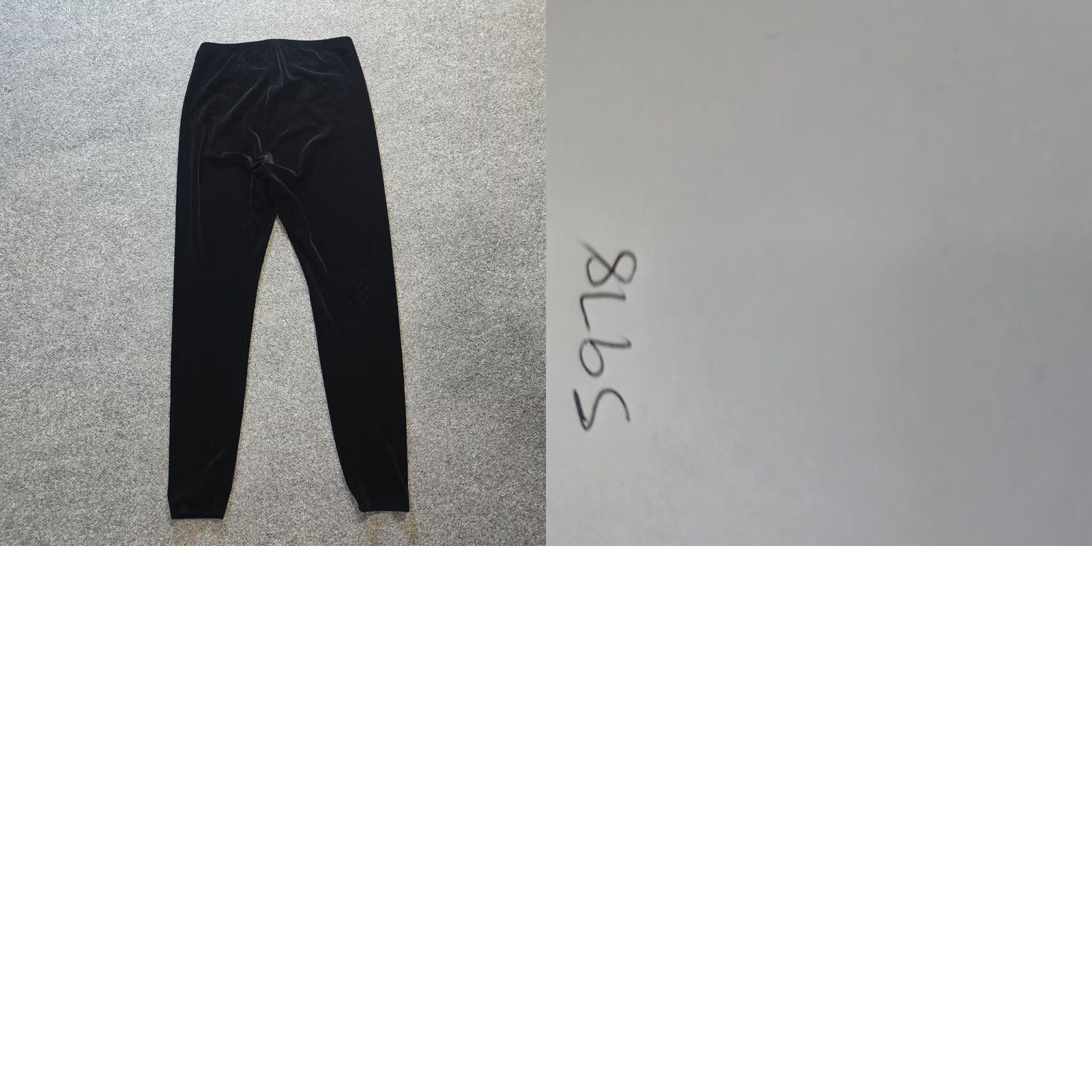 Eileen Fisher Eileen Fisher Pants Womens S Black Women Size Velour Skinny Stretch Pull Capsule Size 28" / US 6 / IT 42 - 8 Thumbnail