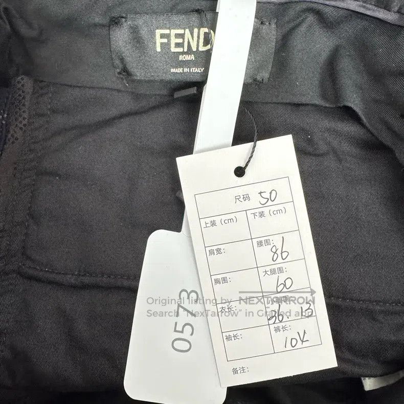 Fendi Fendi Letter Logo Full Print Trousers Size 50L - 3 Thumbnail