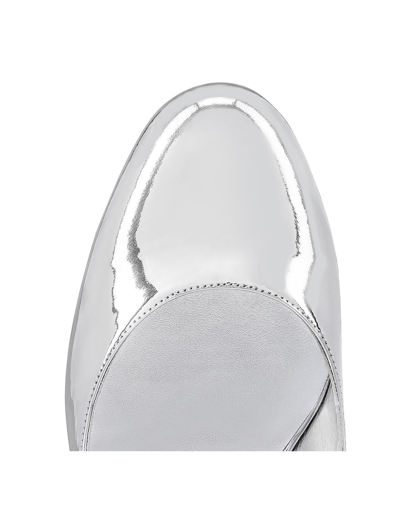 Christian Louboutin o1w1db10425 Mules in Silver Size US 9 / IT 39 - 3 Thumbnail