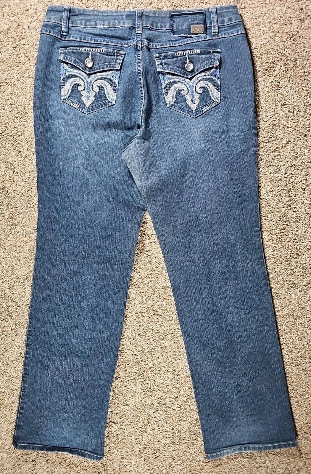 Other One5one Sz14 Jeweled Flap Pocket Jeans Size 36" / US 14 / IT 50 - 7 Thumbnail