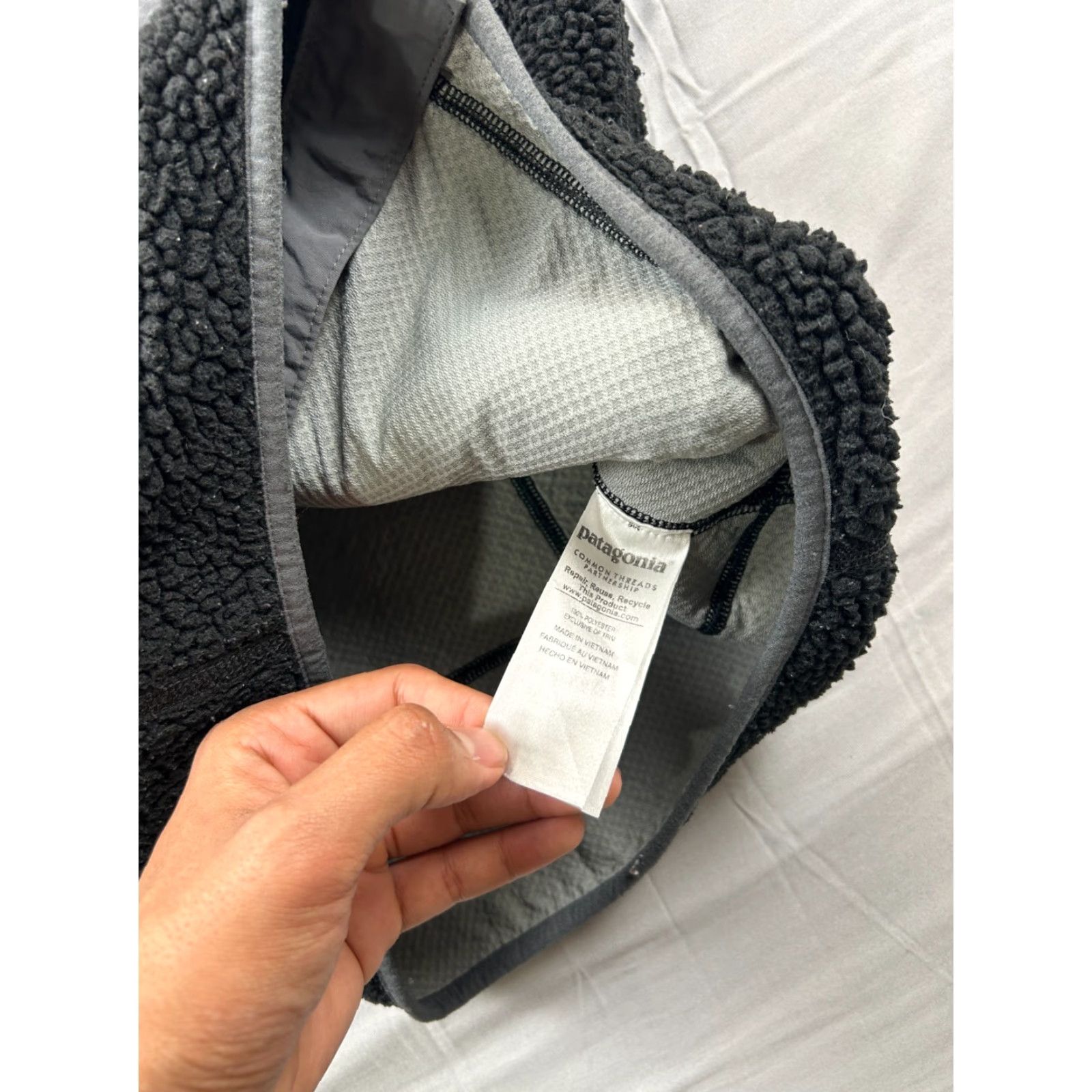 Patagonia Patagonia Jacket XXS Men's Retro Full Zip Fleece Black Stand-Up Collar Pocket Size US XXS / EU 40 - 5 Thumbnail