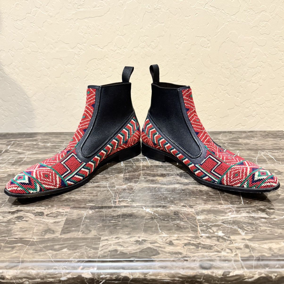 Donald Pliner Donald Pliner Beaded Leather Chelsea Boots Size US 8 / EU 41 - 9 Thumbnail
