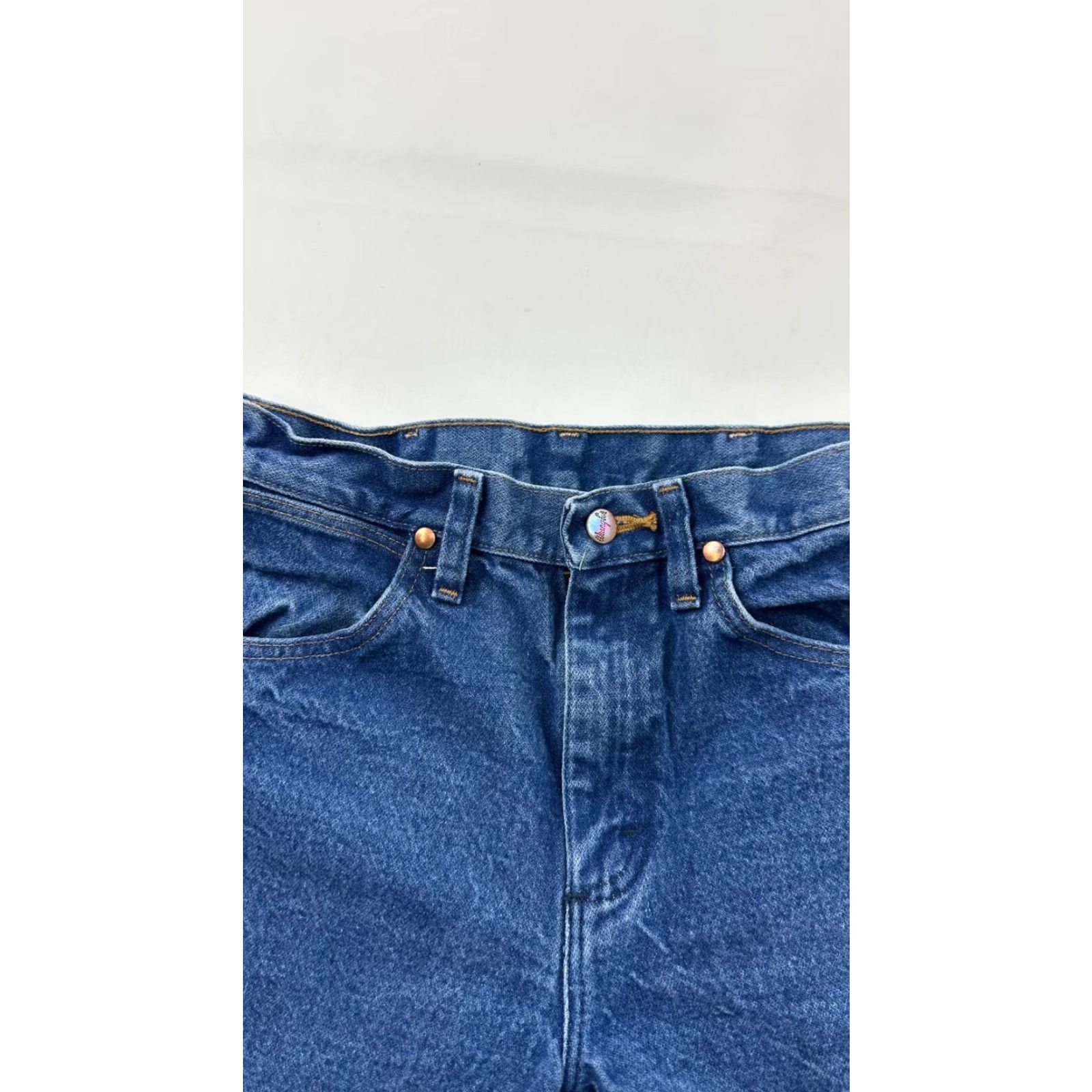 Wrangler Wrangler Jeans Mens 29x30 Blue Denim Regular Fit Stretch Acid Wash 936DEN Size US 29 - 3 Thumbnail