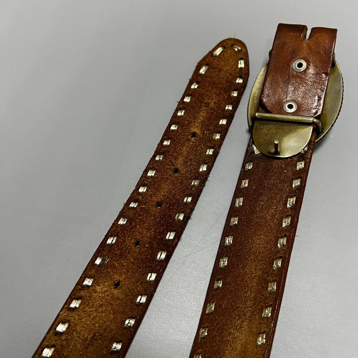 Cowboy Equipment × Japanese Brand × Vintage Leather belt vintage y2k cowboy buckle Size ONE SIZE - 13 Thumbnail