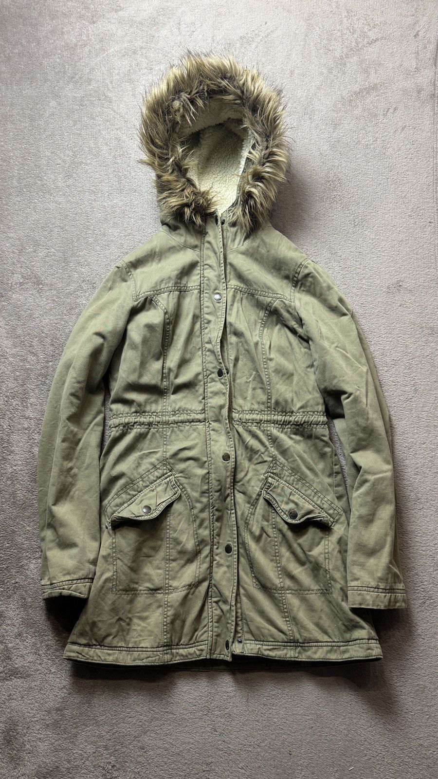 Japanese Brand Y2K Hollister Faux Fur Hood Jacket IfSixWasNine goa LGB vibe Size L / US 10 / IT 46 - 4 Thumbnail