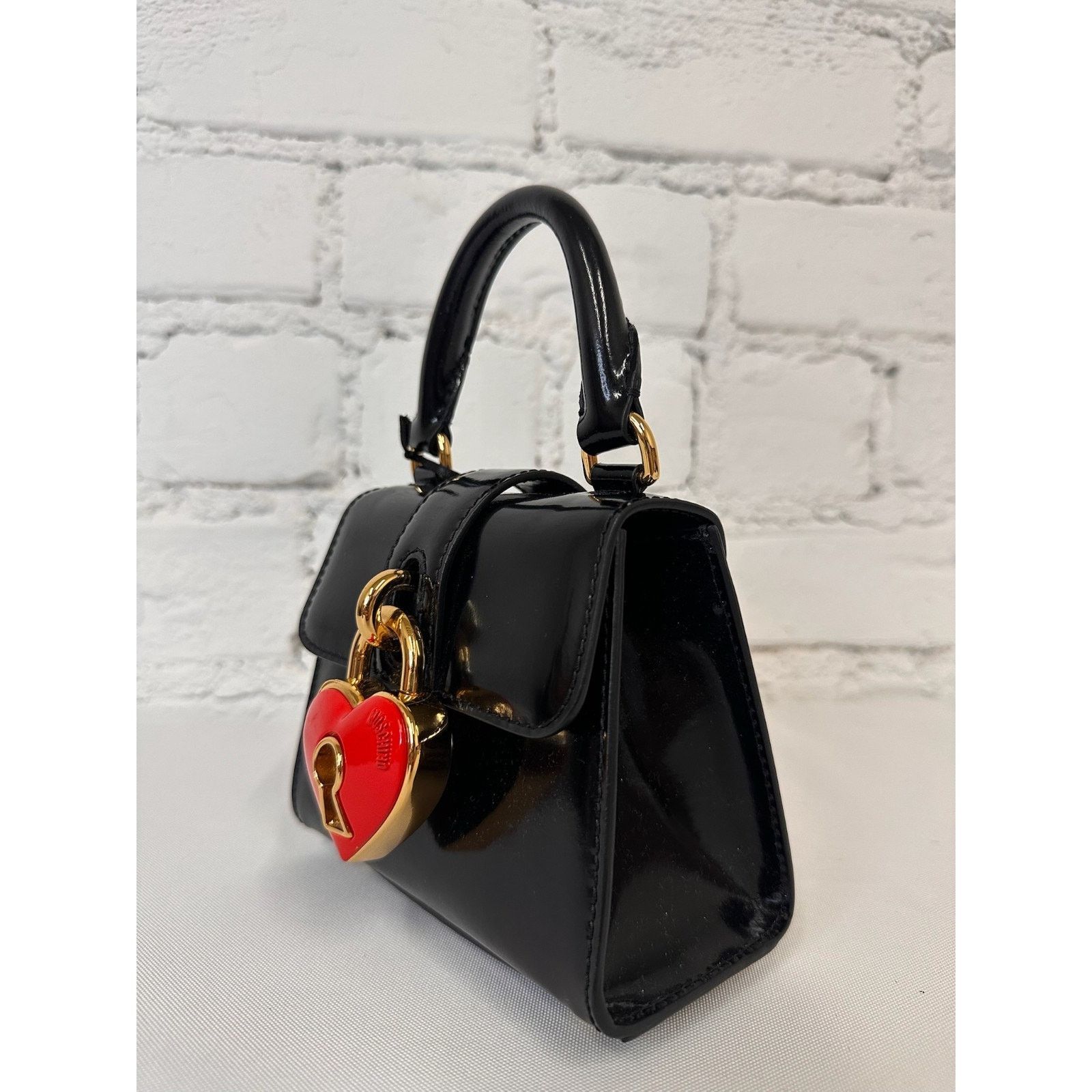 Moschino SS23 MOSCHINO Couture Jeremy Scott Heart Lock Top Handbag Size ONE SIZE - 10 Thumbnail