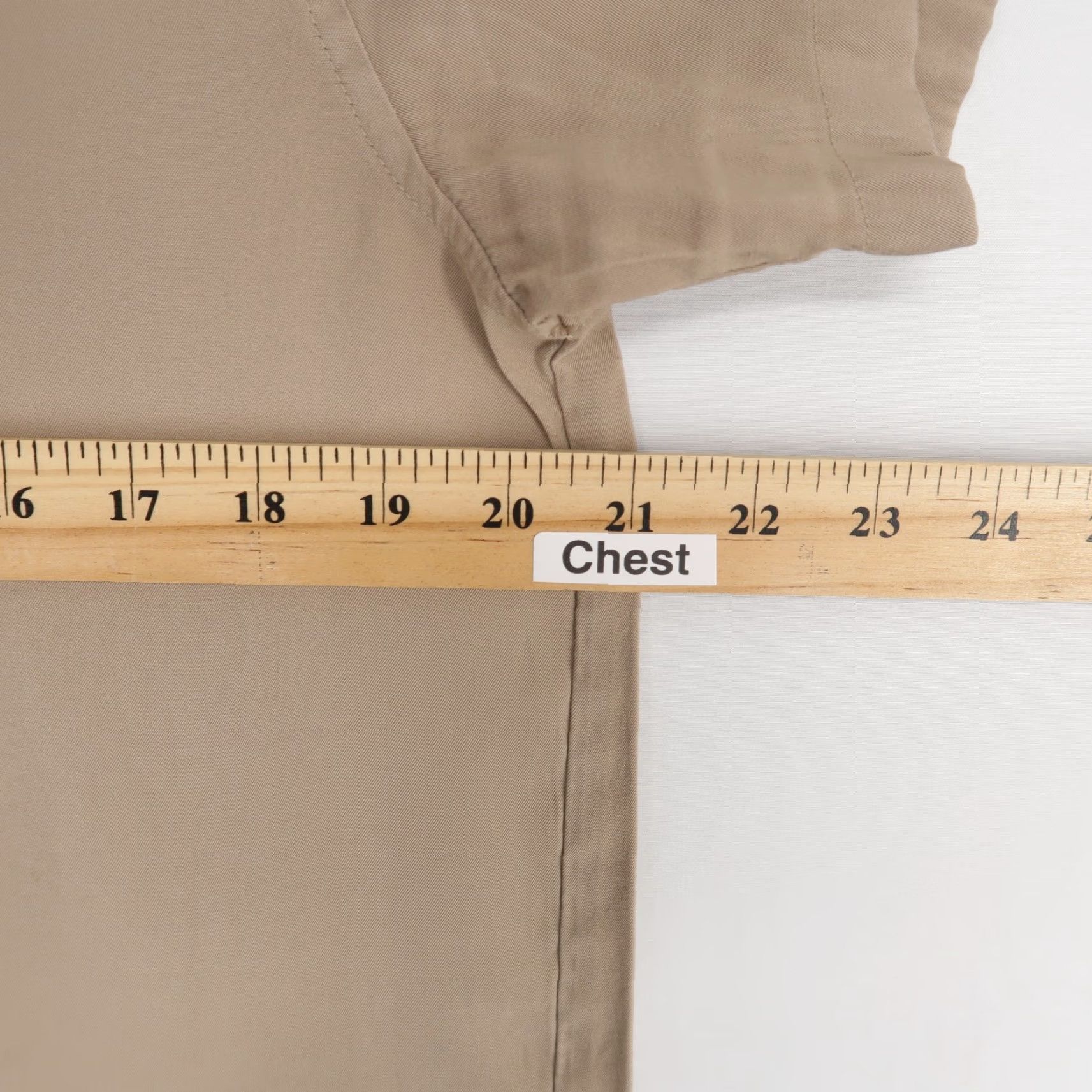 Cuts Cuts Shirt Mens S Tan Camp Collar Short Sleeve Button Up Rayon Blend Size US S / EU 44-46 / 1 - 3 Thumbnail
