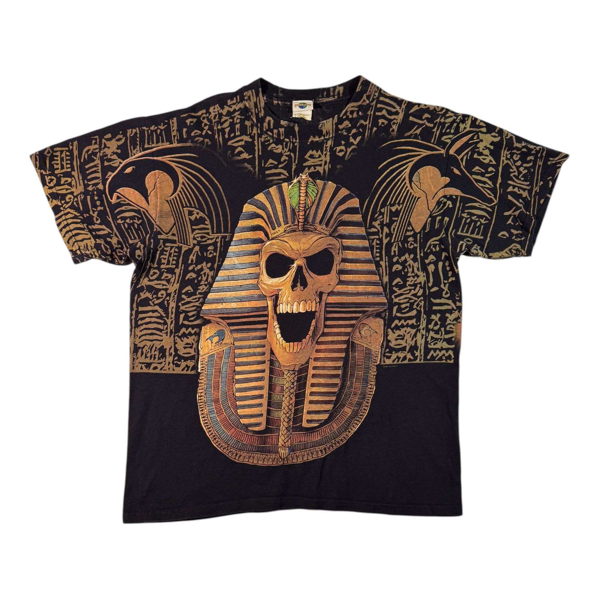 Liquid Blue Vintage 2005 Liquid Blue Pharaoh Skull All-Over Print Size US L / EU 52-54 / 3 - 1 Thumbnail