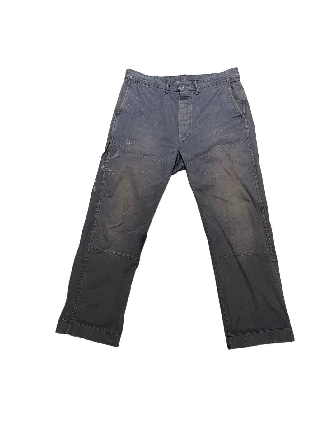 RRL Ralph Lauren RRL Distressed Herringbone Utility Pants 34 Size US 34 / EU 50 - 1 Thumbnail