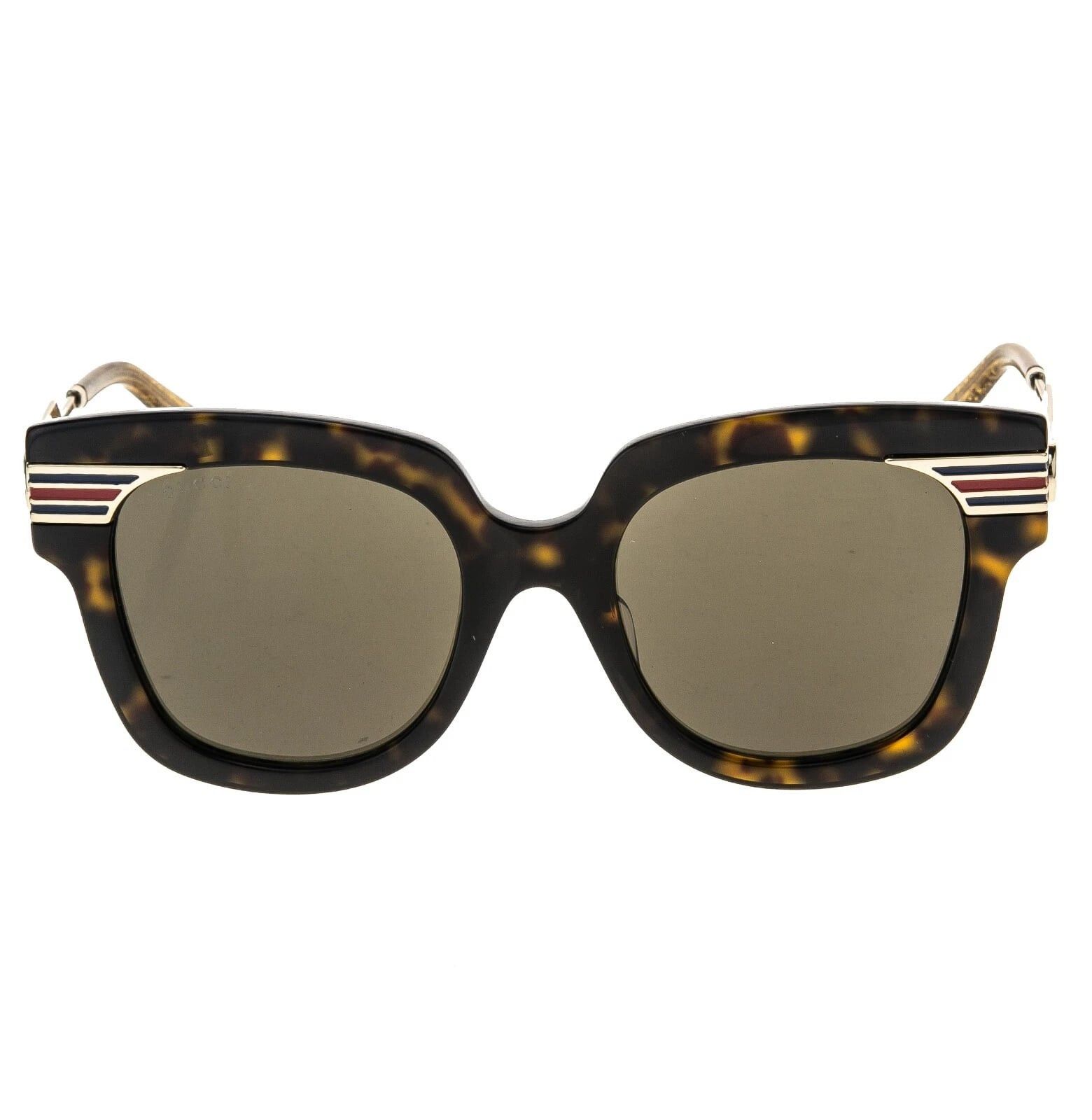 Gucci GUCCI GG0281S WEB 0281 Gold Brown Metal Sunglasses 002 Size ONE SIZE - 10 Thumbnail