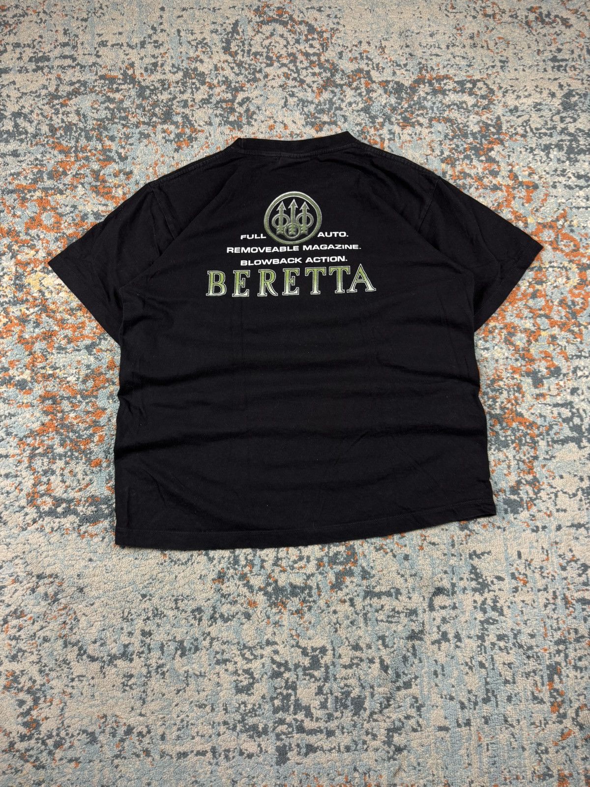 Vintage Vintage 90s Beretta M92F gun graphic promo tee Size US L / EU 52-54 / 3 - 2 Thumbnail