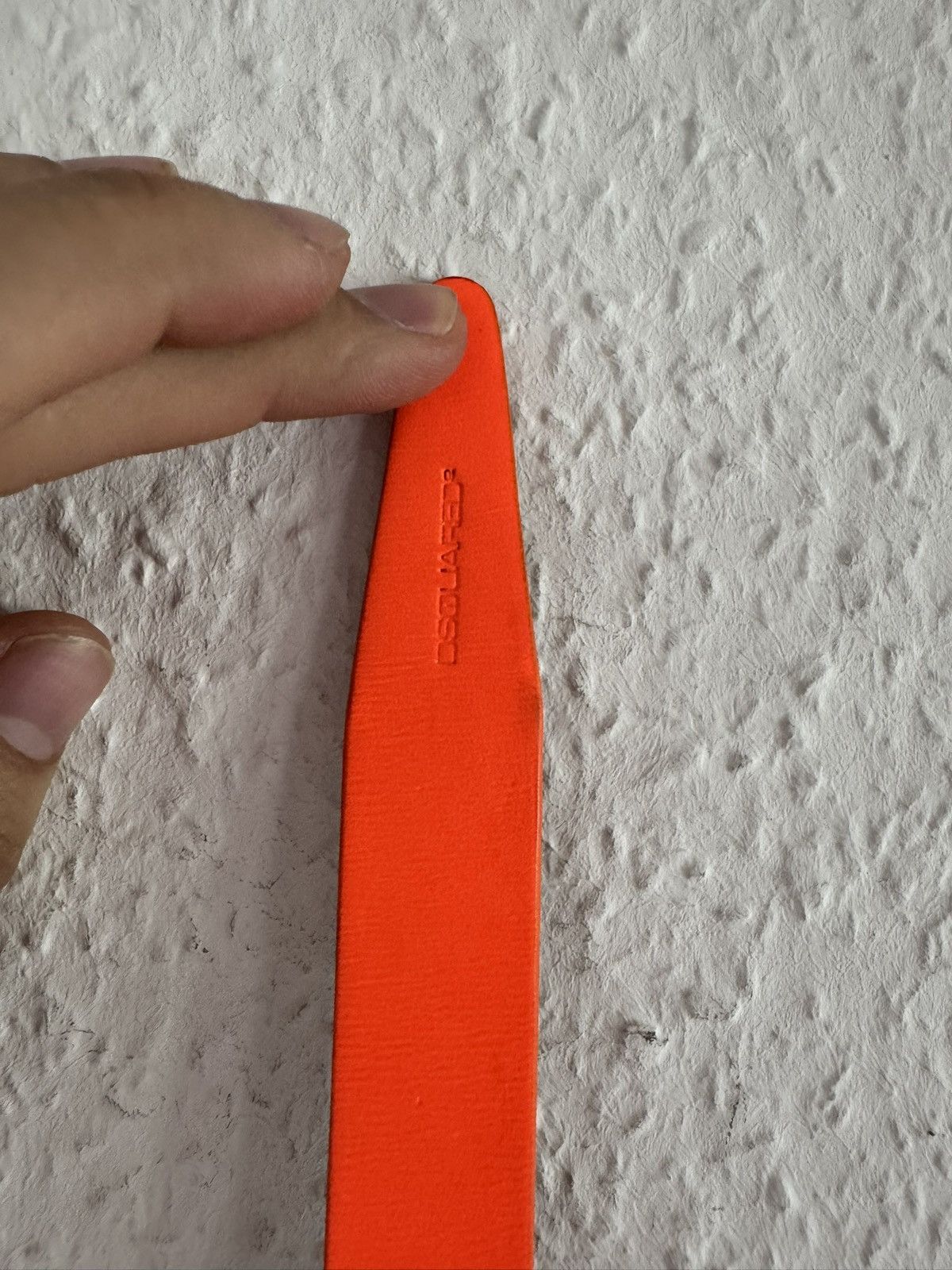 Dsquared2 Orange Leather Belt Size 32 - 4 Thumbnail