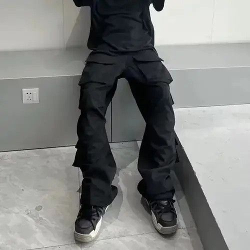 Jean Black Cargo Jeans Size US 30 / EU 46 - 3 Thumbnail