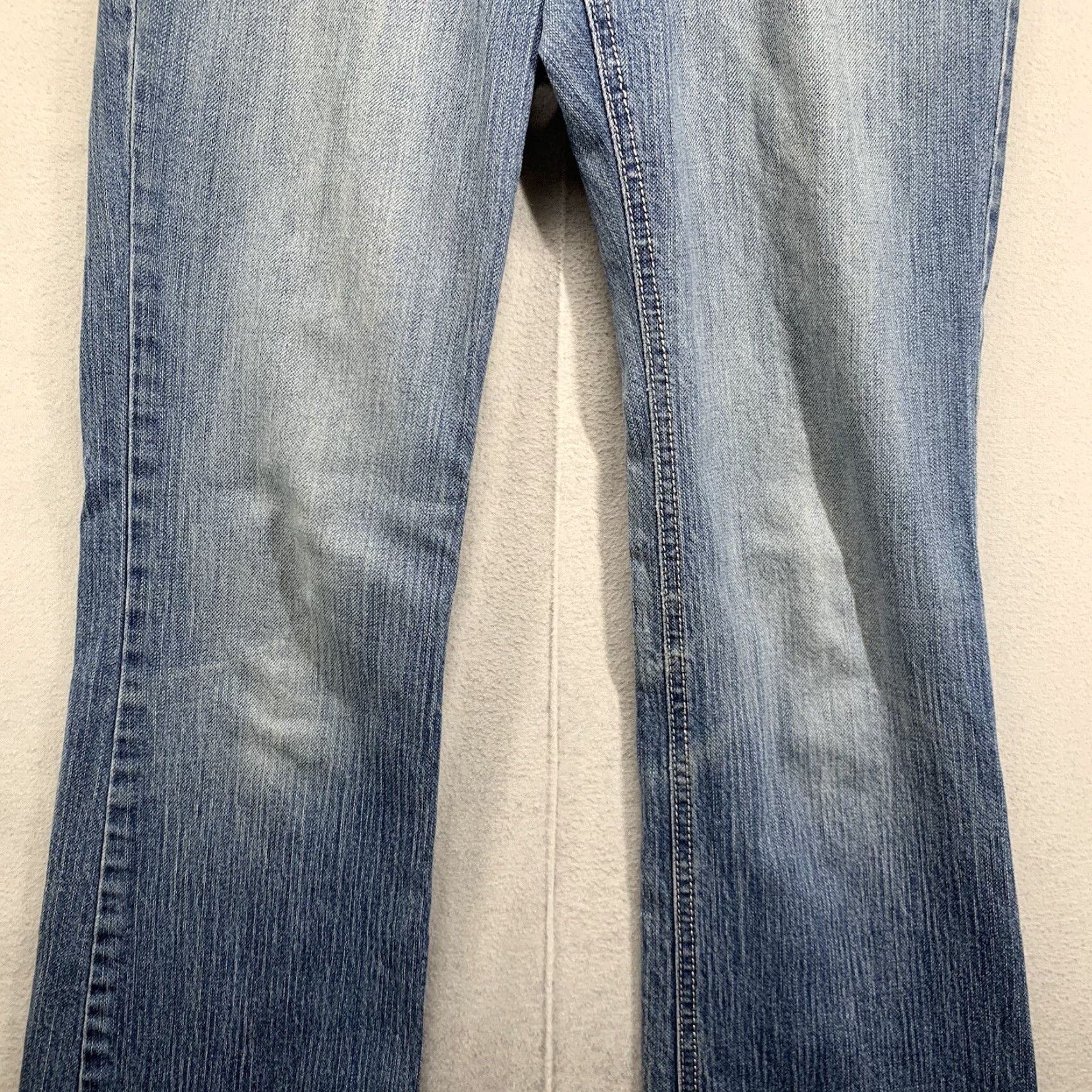 Vintage Vintage Flying Monkey Women's Flared Blue Jeans Size 9 Denim 98% Cotton 2% Spandex All-Season Size 30" / US 8 / IT 44 - 4 Thumbnail