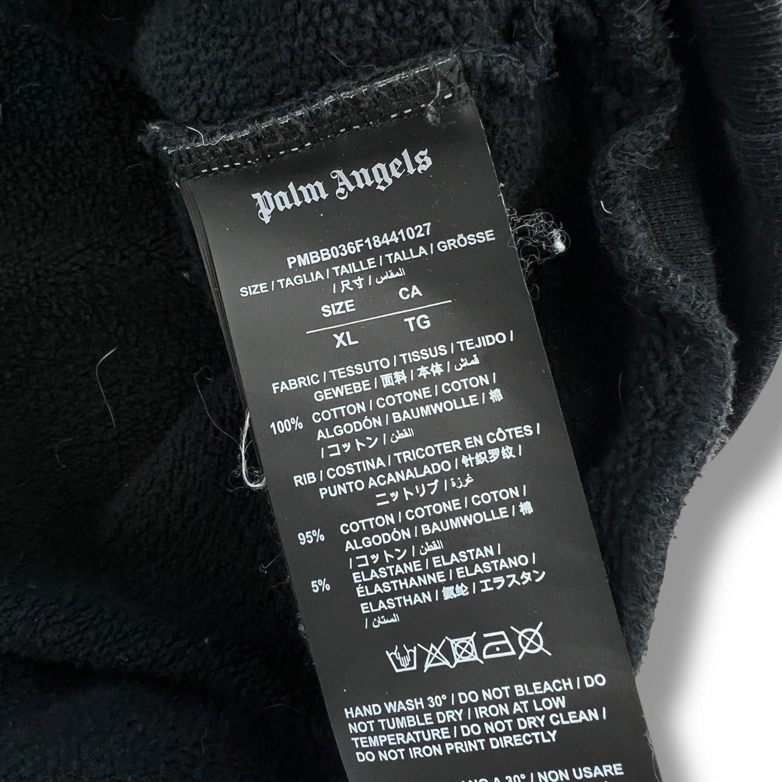 Palm Angels Palm Angels Green Logo Black Hoodie Size US XL / EU 56 / 4 - 4 Thumbnail