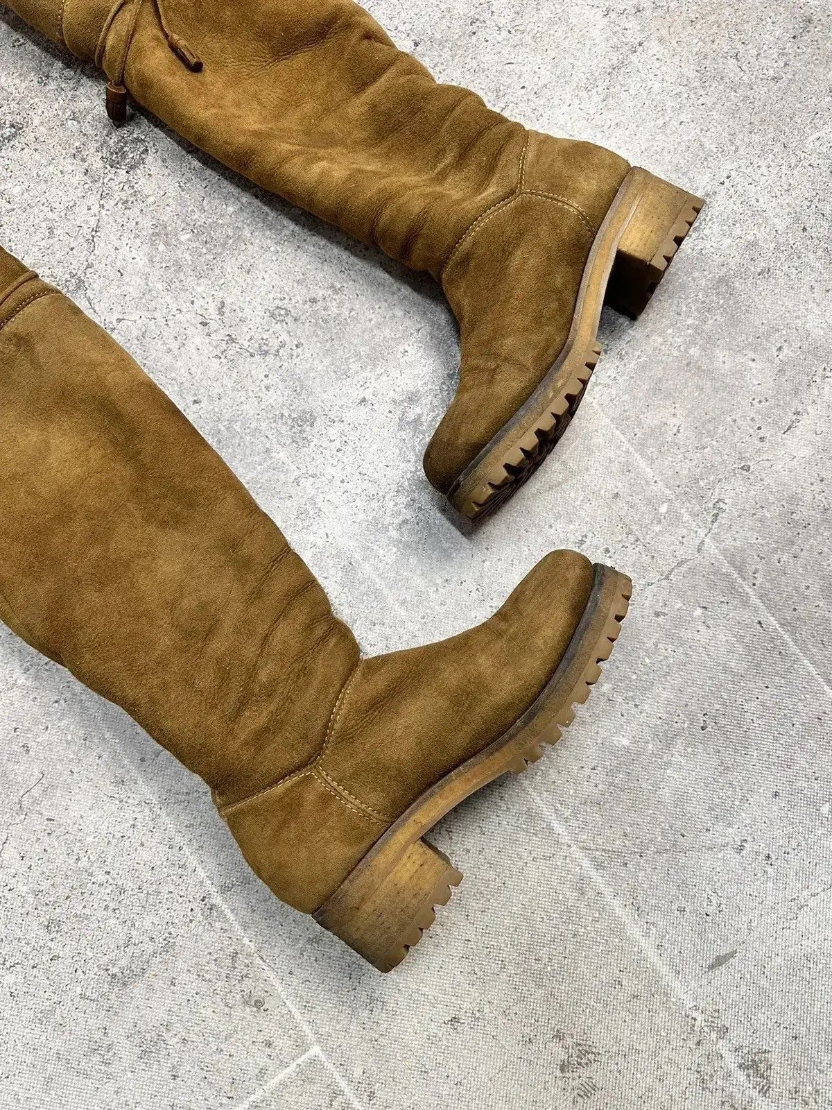 Genuine Leather × Moncler × Moncler Grenoble Vintage Moncler Leather suede boots high Luxury Size US 8 / IT 38 - 6 Thumbnail