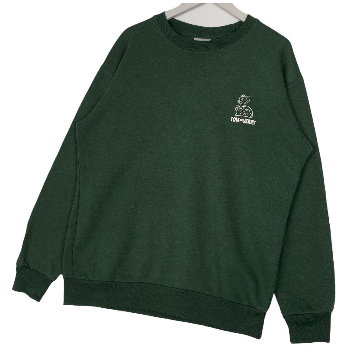 Designer × Vintage Vintage Tom&Jerry Printed Crewneck Sweatshirt Green Size L / US 10 / IT 46 - 2 Thumbnail