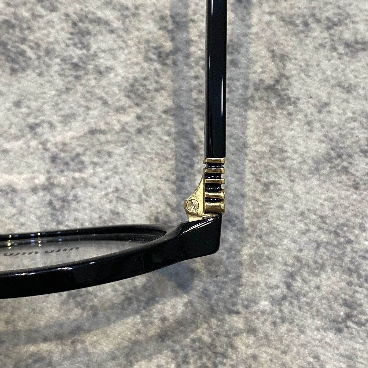 Miu Miu MIU MIU MU 01XV 1AB101 Eyewear BLACK Size ONE SIZE - 4 Thumbnail