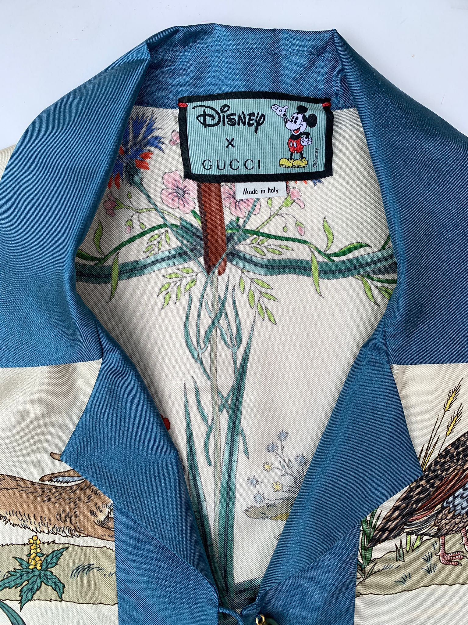 Disney × Gucci Gucci x Disney Silk Shirt Blouse Mickey Mouse Size M / US 6-8 / IT 42-44 - 10 Thumbnail