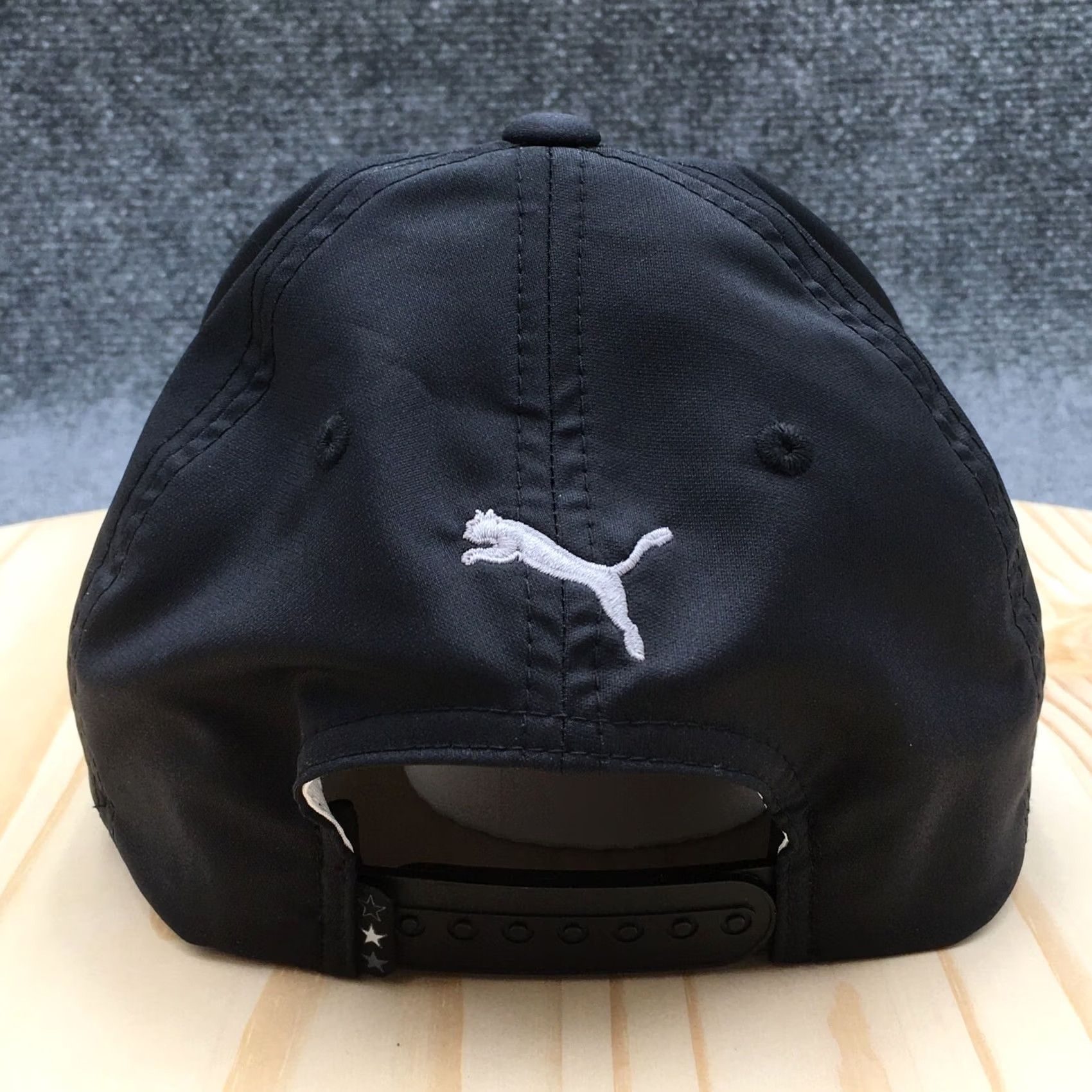 Puma PUMA Pars & Stripes Rope Hat Mens Black Gray One Size Adjustable Size ONE SIZE - 6 Thumbnail
