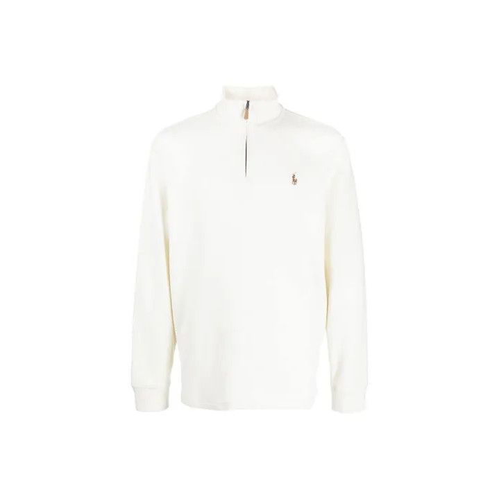 Polo Ralph Lauren Polo Ralph Lauren FW22 Solid Logo Zip Collar Sweatshirt Size US XL / EU 56 / 4 - 1 Thumbnail