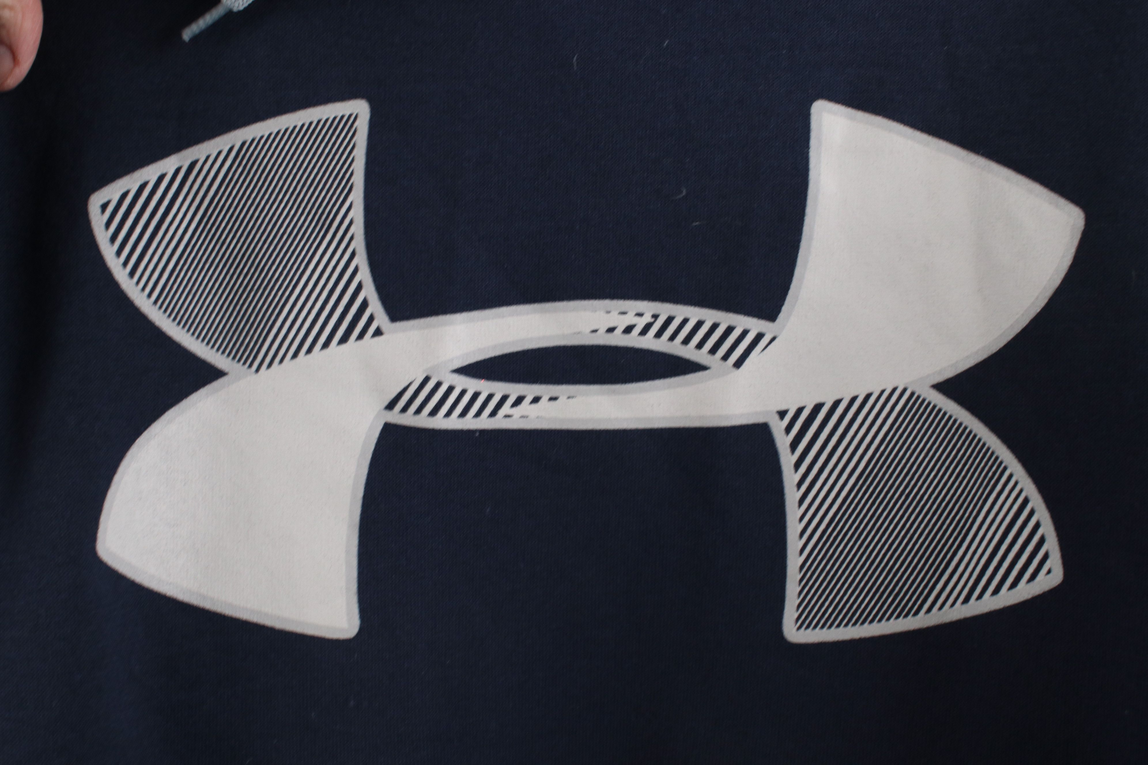 Under Armour New Under Armour Fit Big Logo Hoodie Sweatshirt Navy Blue Size US L / EU 52-54 / 3 - 5 Thumbnail