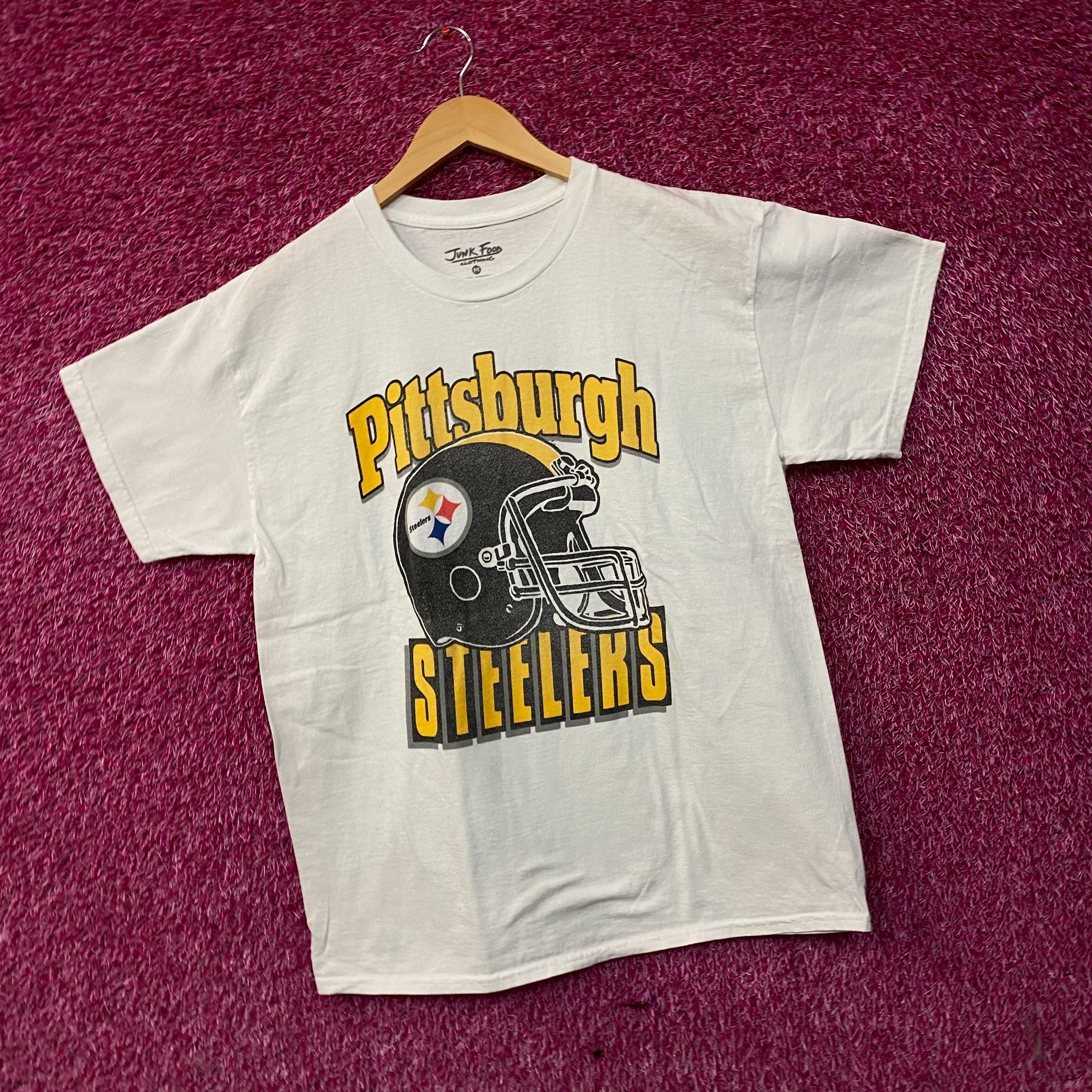 Junk Food Junk Food Pittsburgh Steelers Football Helmet Logo T-Shirt M Size US M / EU 48-50 / 2 - 3 Thumbnail