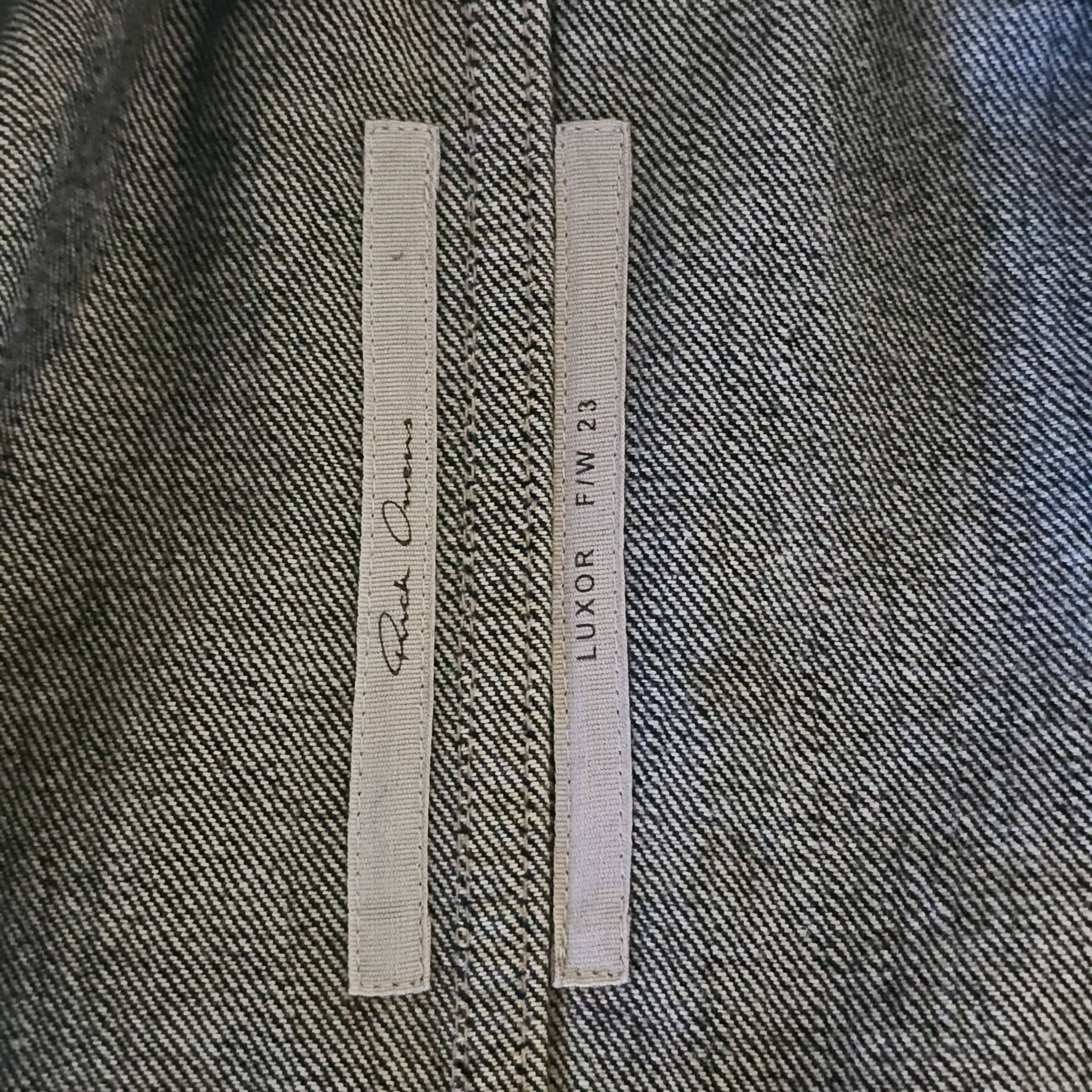 Rick Owens Rick Owens FW23 Luxor mainline runway denim outershirt Size US M / EU 48-50 / 2 - 5 Thumbnail