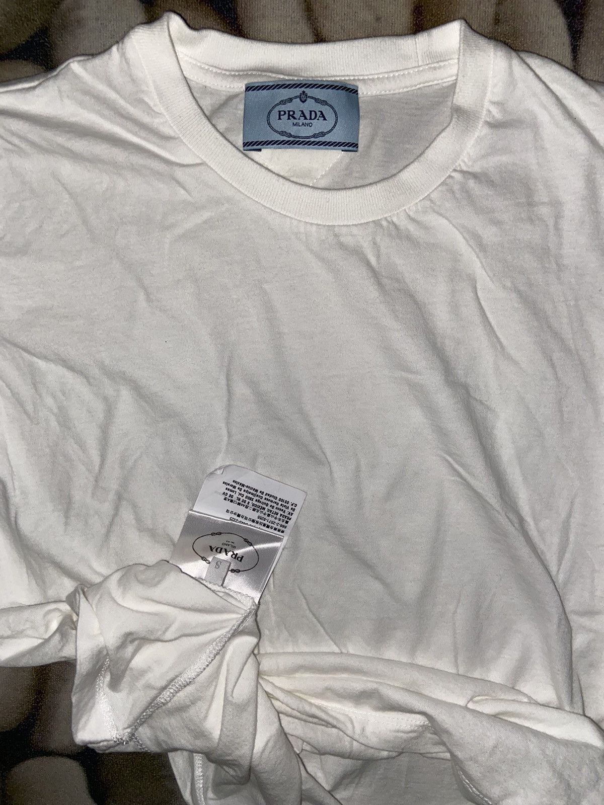 Designer × Prada PRADA TEE WOMEN SHIRT SHORTSLEEVE Size S / US 4 / IT 40 - 8 Thumbnail