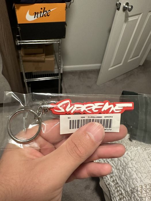 Supreme Supreme Futura Logo Keychain Red | Grailed