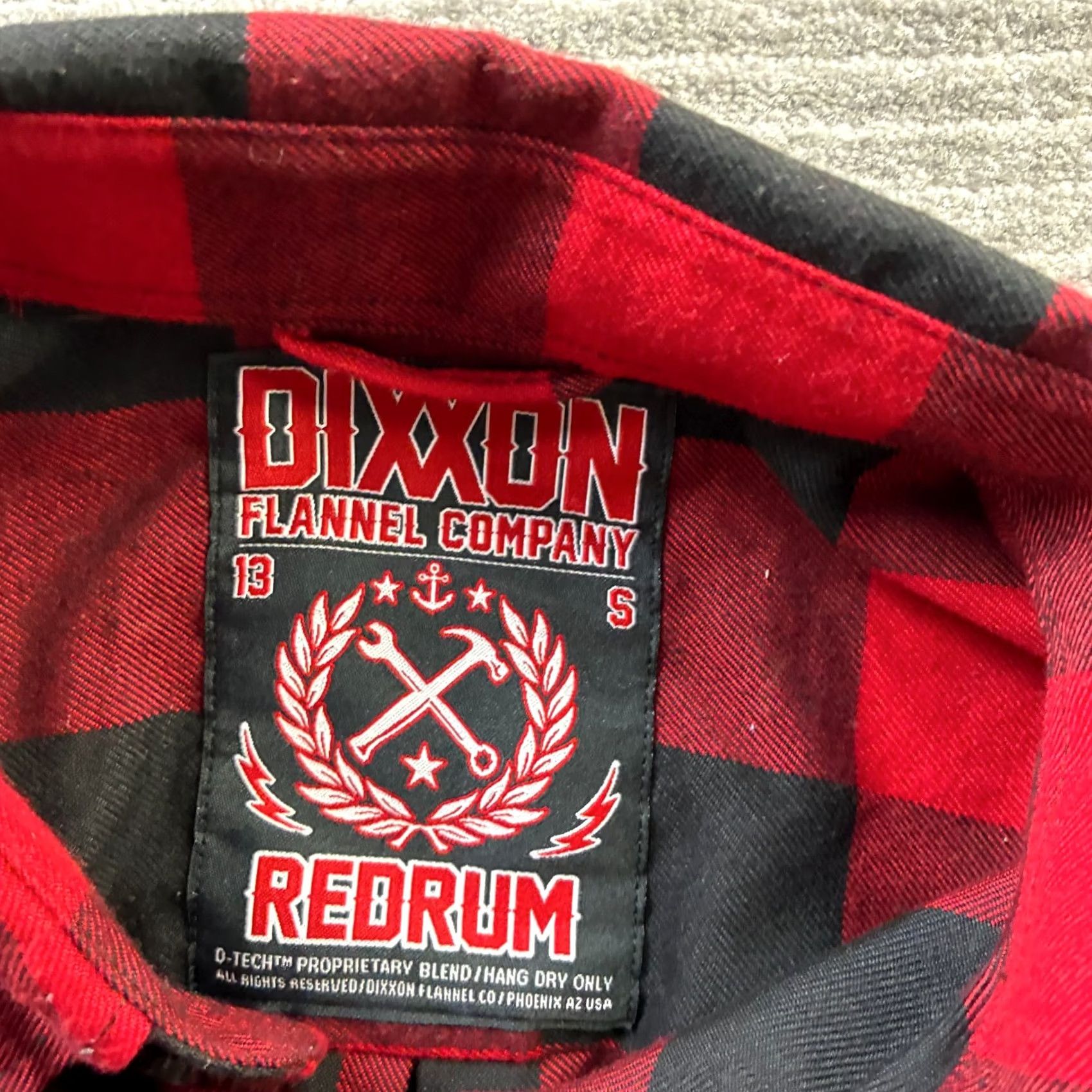 Vintage Dixxon Shirt Mens Small Red Buffalo Plaid Flannel Button-Up Shirt Size US S / EU 44-46 / 1 - 7 Thumbnail