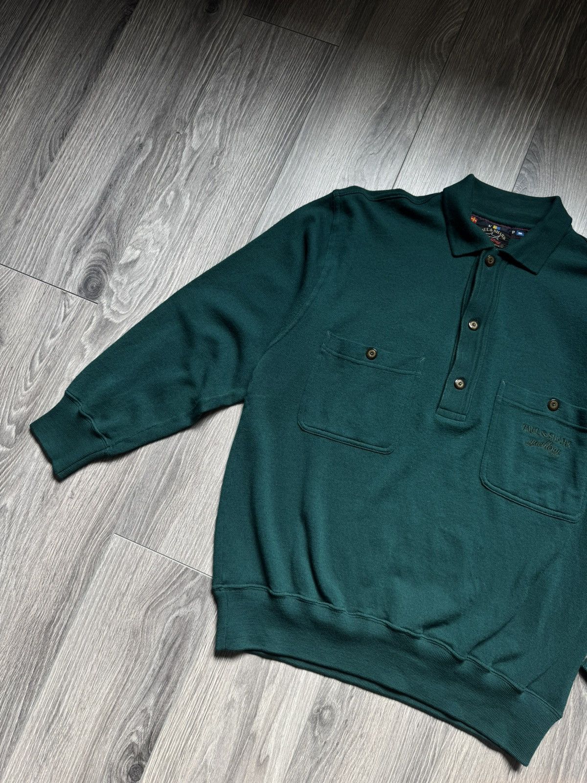 Paul & Shark Vintage Paul & Shark Wool Mint Green Sweater L Size US L / EU 52-54 / 3 - 6 Thumbnail