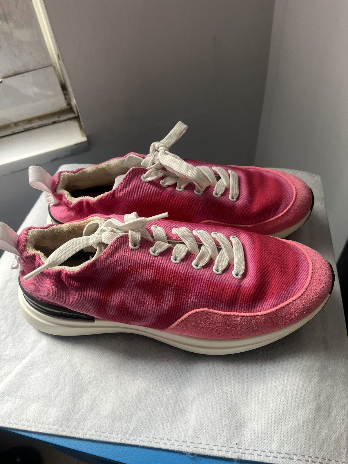 Chanel Chanel Trainer Sneaker Pink Size US 7.5 / IT 37.5 - 9 Thumbnail