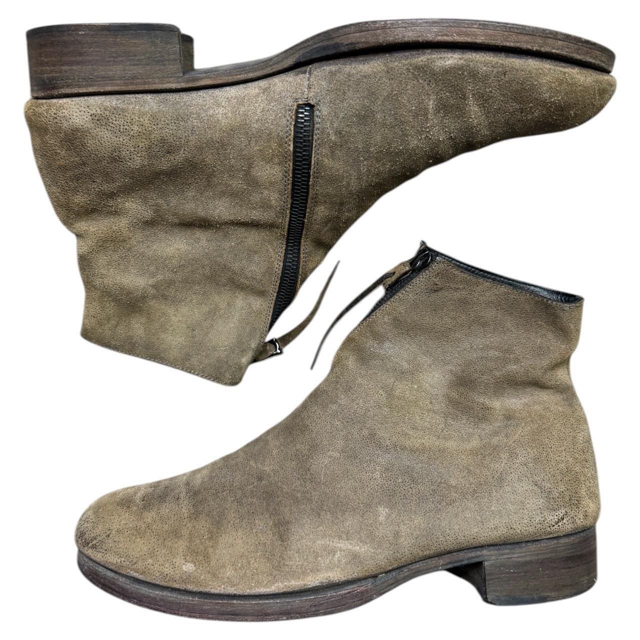 Ma+ Ma+ brown suede boots with spiral zip and plus on sole Size US 9 / EU 42 - 3 Thumbnail