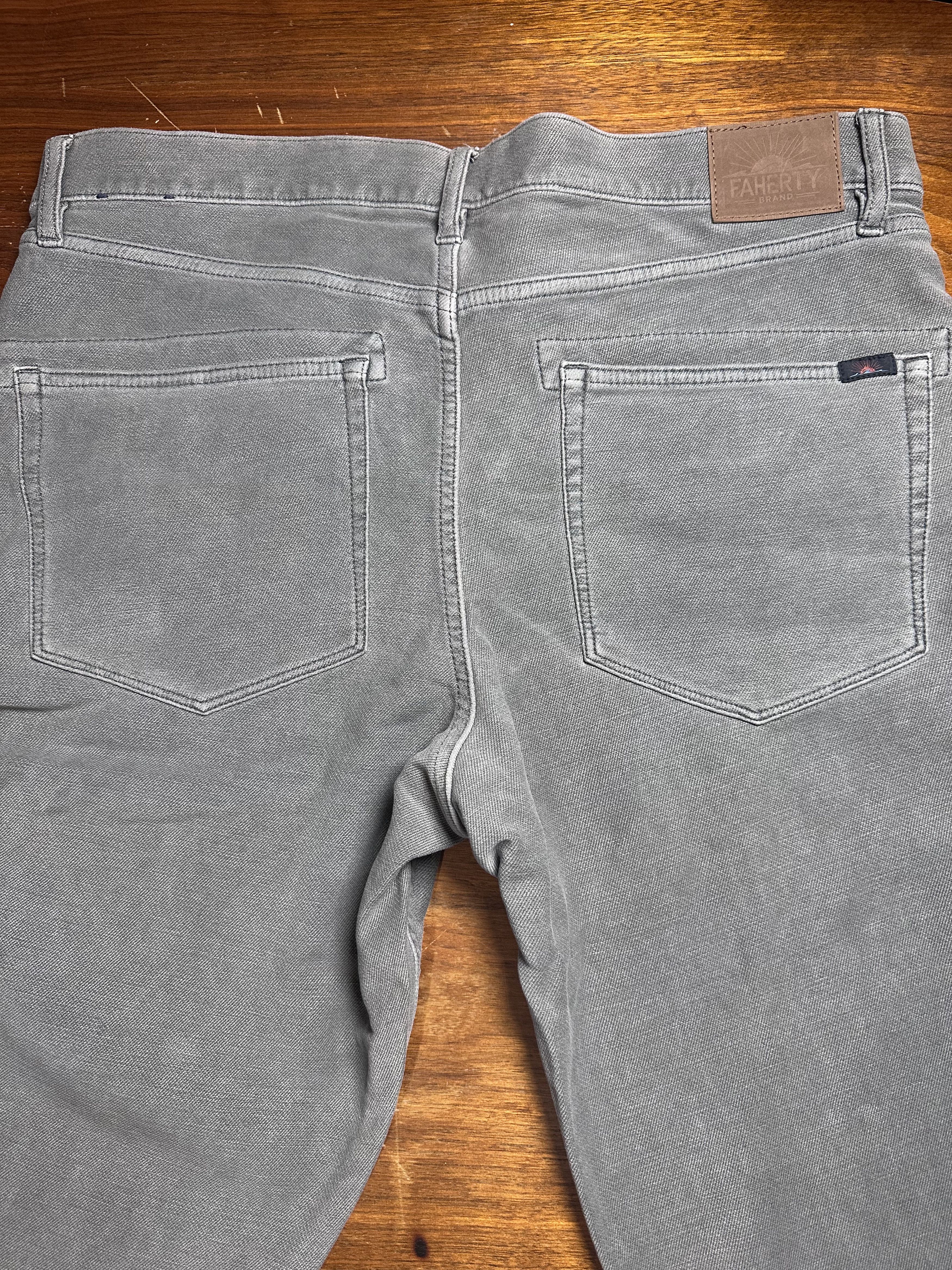 Faherty Faherty Brand Stretch Terry 5-Pocket Jean Gray Never Worn Size US 36 / EU 52 - 7 Thumbnail