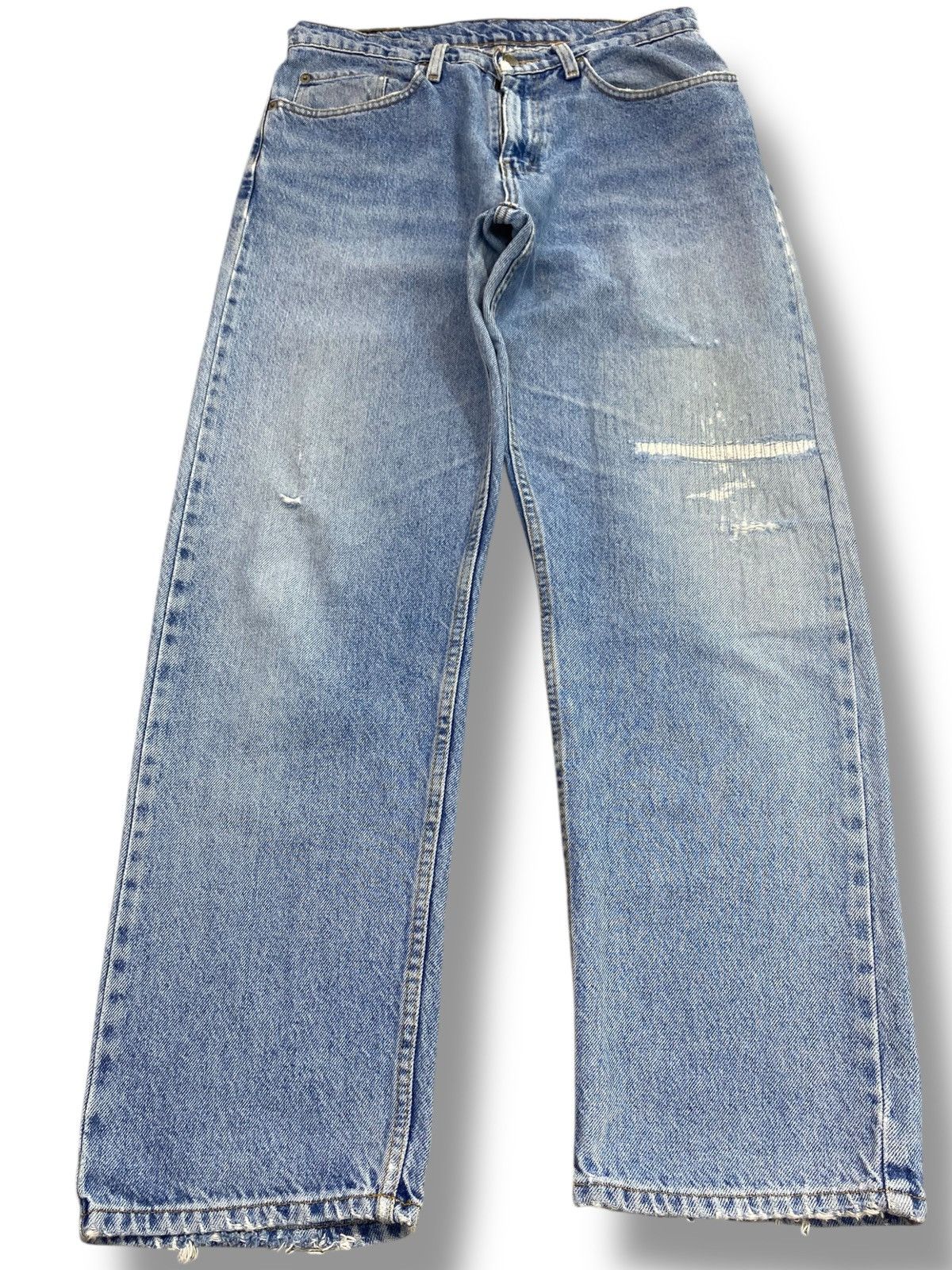 Polo Ralph Lauren Polo Ralph Lauren Acid Blue Wash Style Wide Leg Jeans Size US 31 - 1 Thumbnail