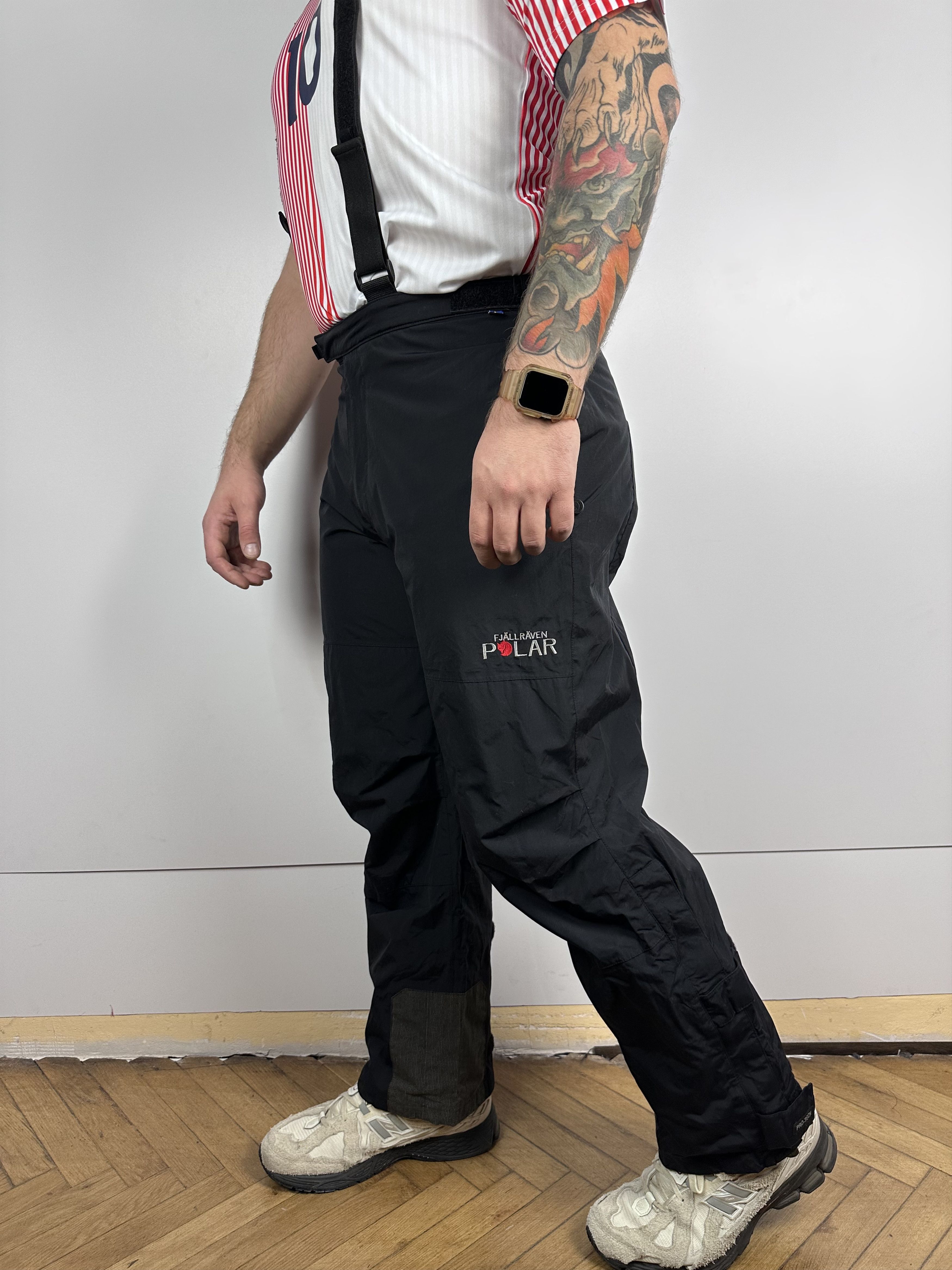 Fjallraven × Vintage Fjallraven Polar Vintage Men's Ski Pants Overall Black L Size US 34 / EU 50 - 1 Thumbnail
