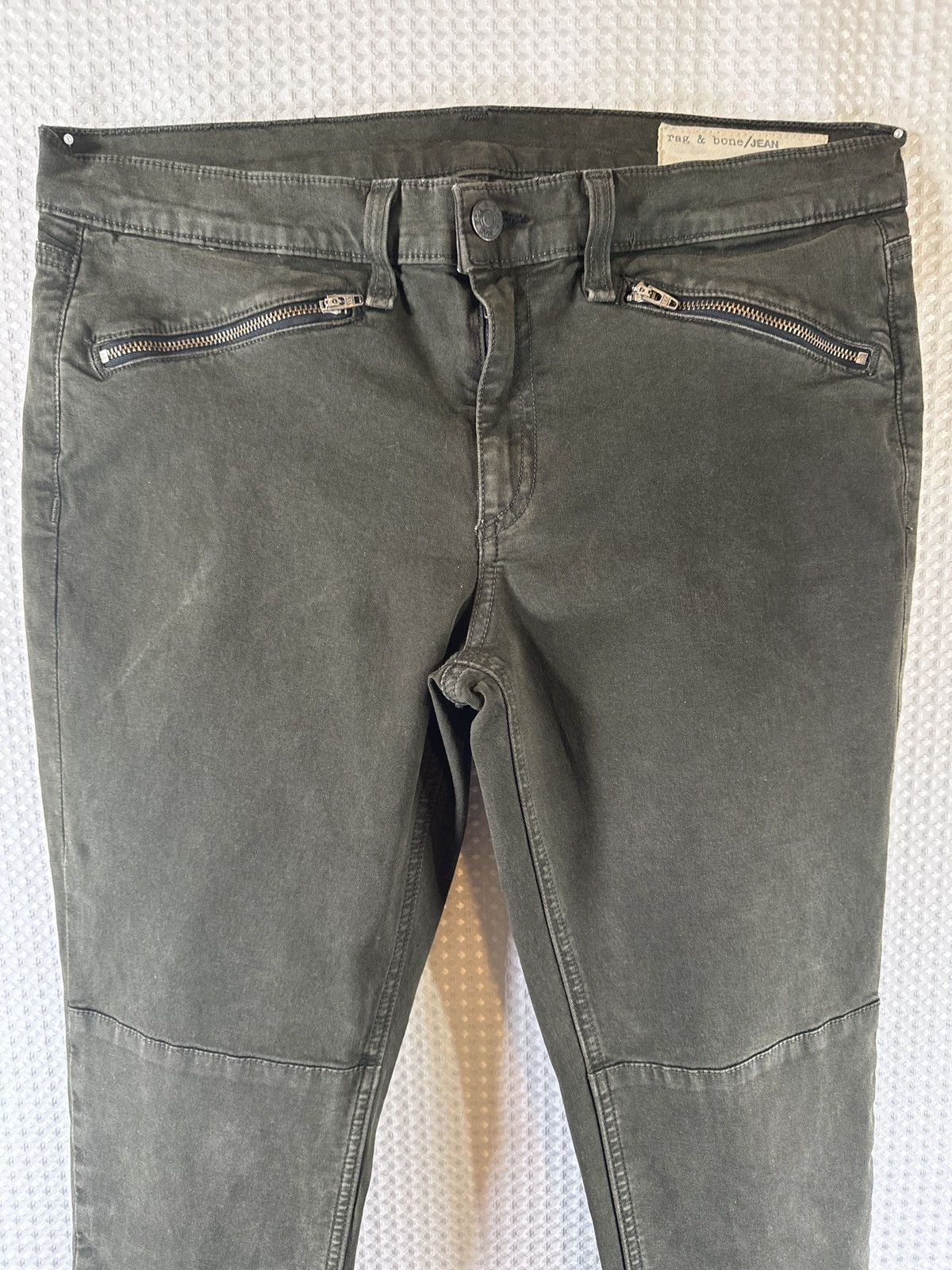 Rag & Bone Rag & Bone Kensington Olive Green Skinny Jeans Size 30" / US 8 / IT 44 - 4 Thumbnail