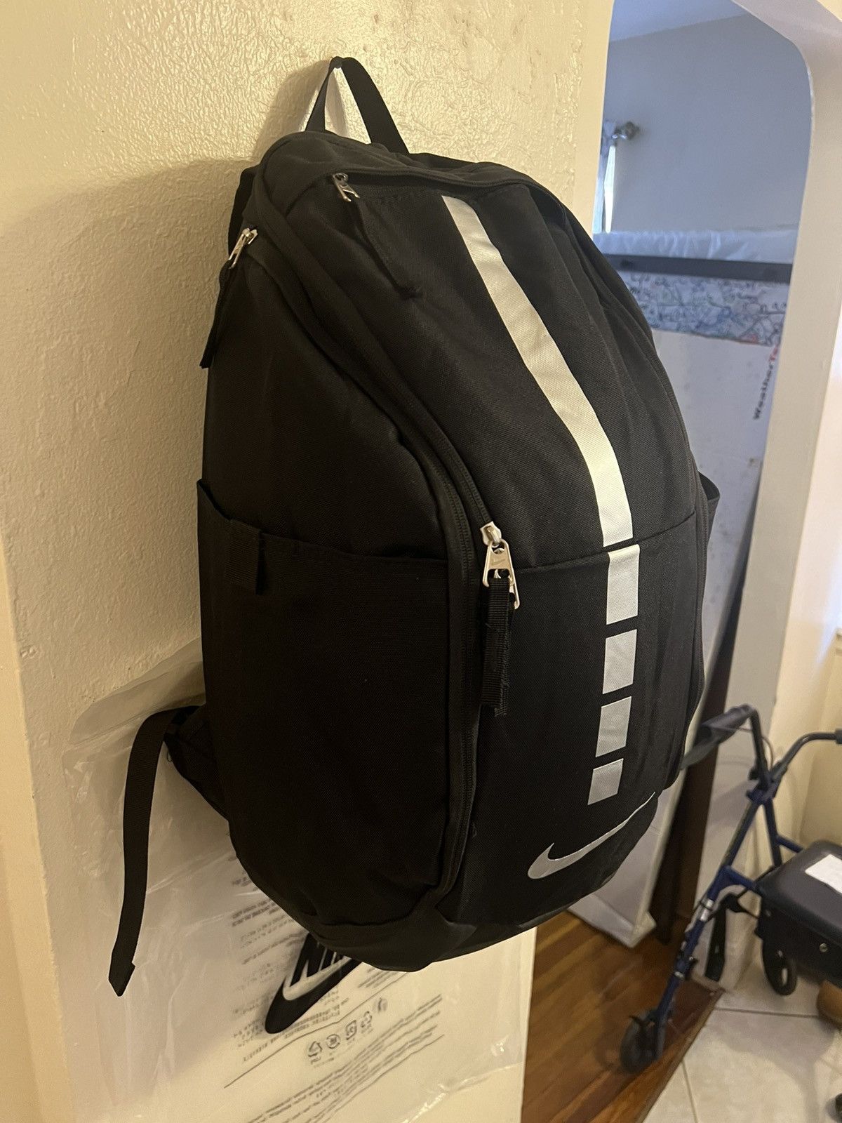 Nike Nike Hoops Elite Pro Basketball Backpack - Black Silver Size ONE SIZE - 3 Thumbnail