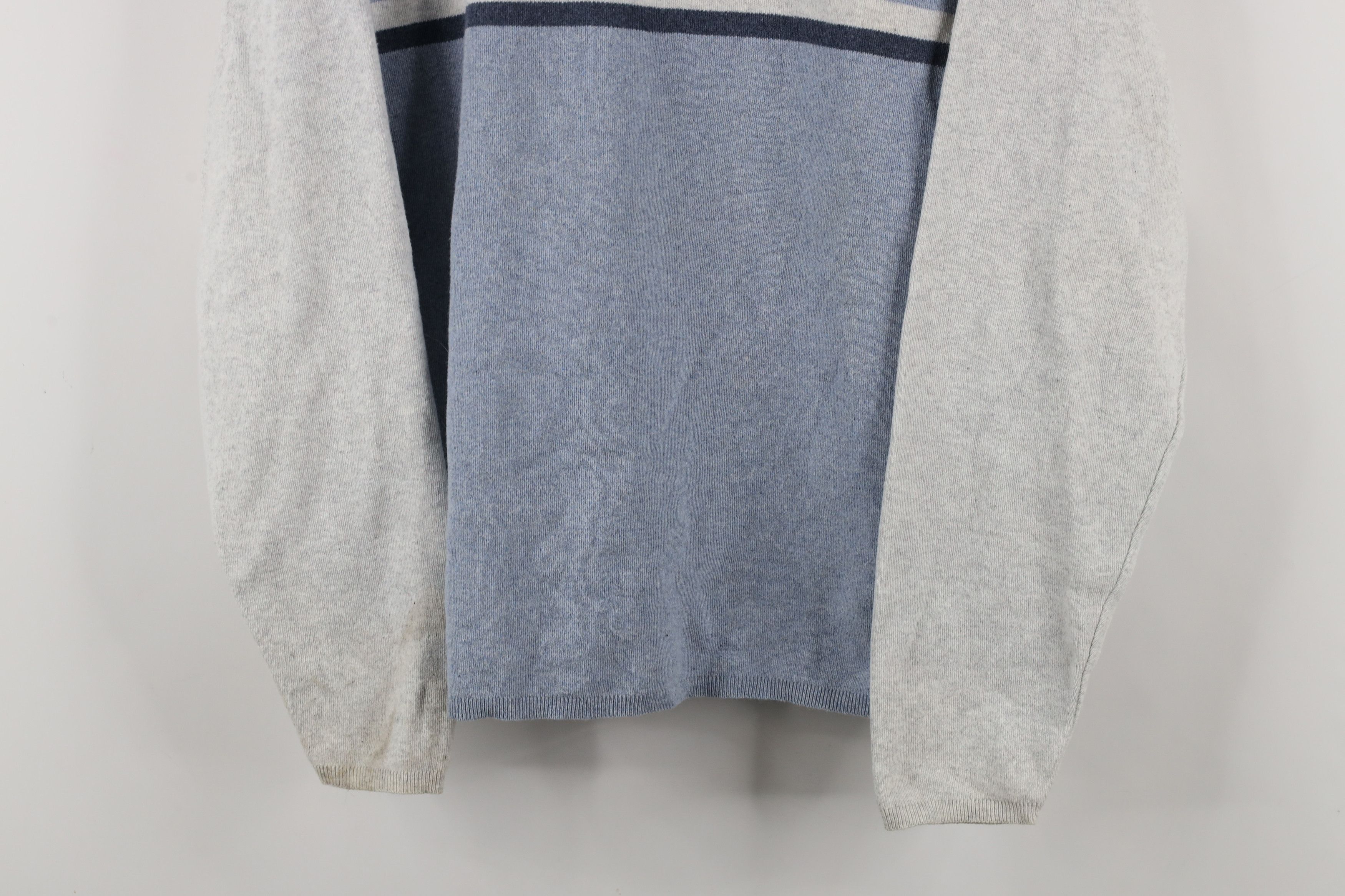 Vintage Vintage 90s Streetwear Doll Striped Knit V-Neck Sweater USA Size L / US 10 / IT 46 - 3 Thumbnail