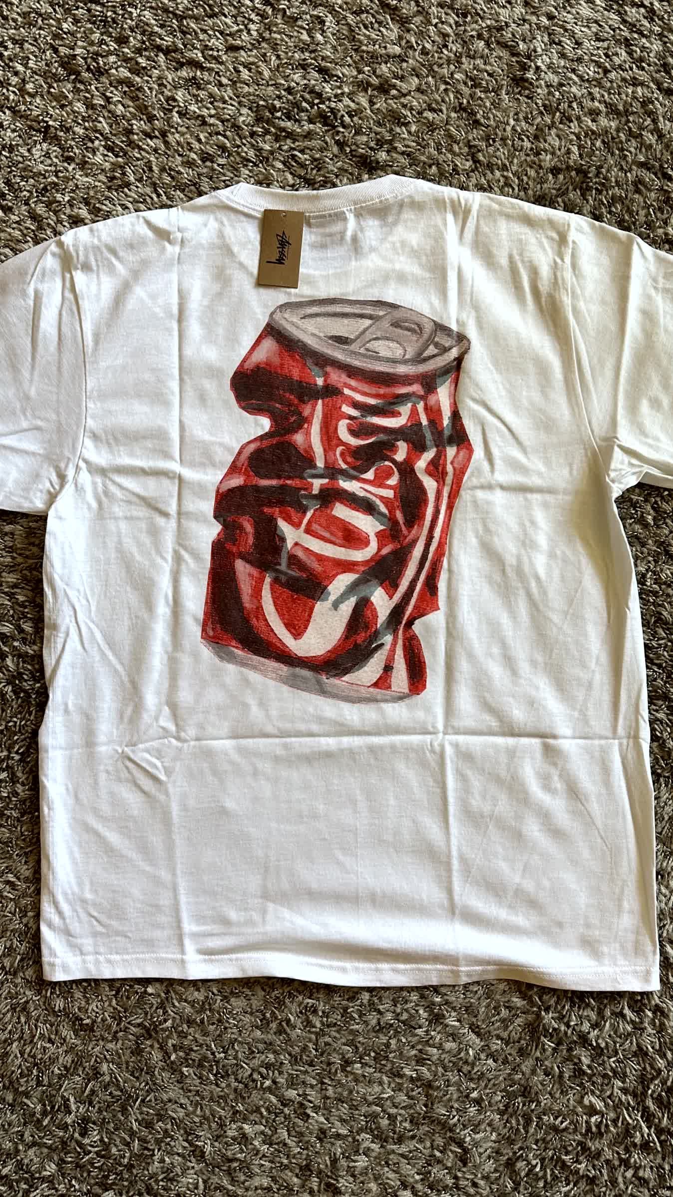 Stussy Soda Can Tee White | givingbackpodcast.com