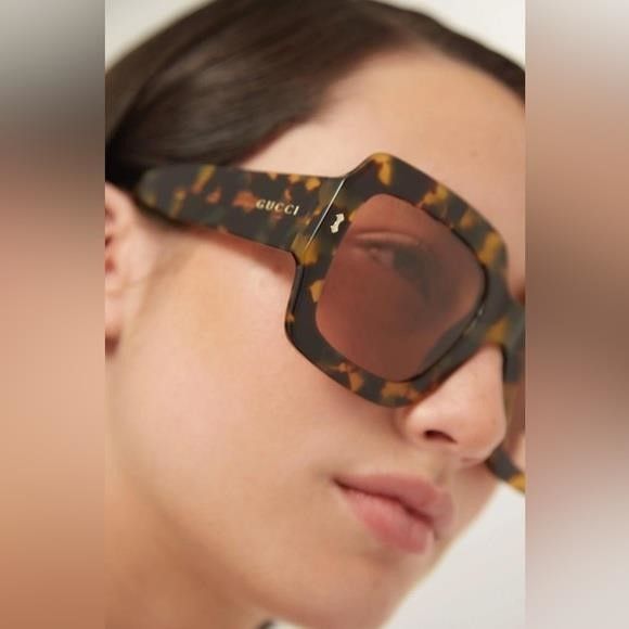 Gucci GUCCI Square Sunglasses GG1111S Havana Size ONE SIZE - 6 Thumbnail