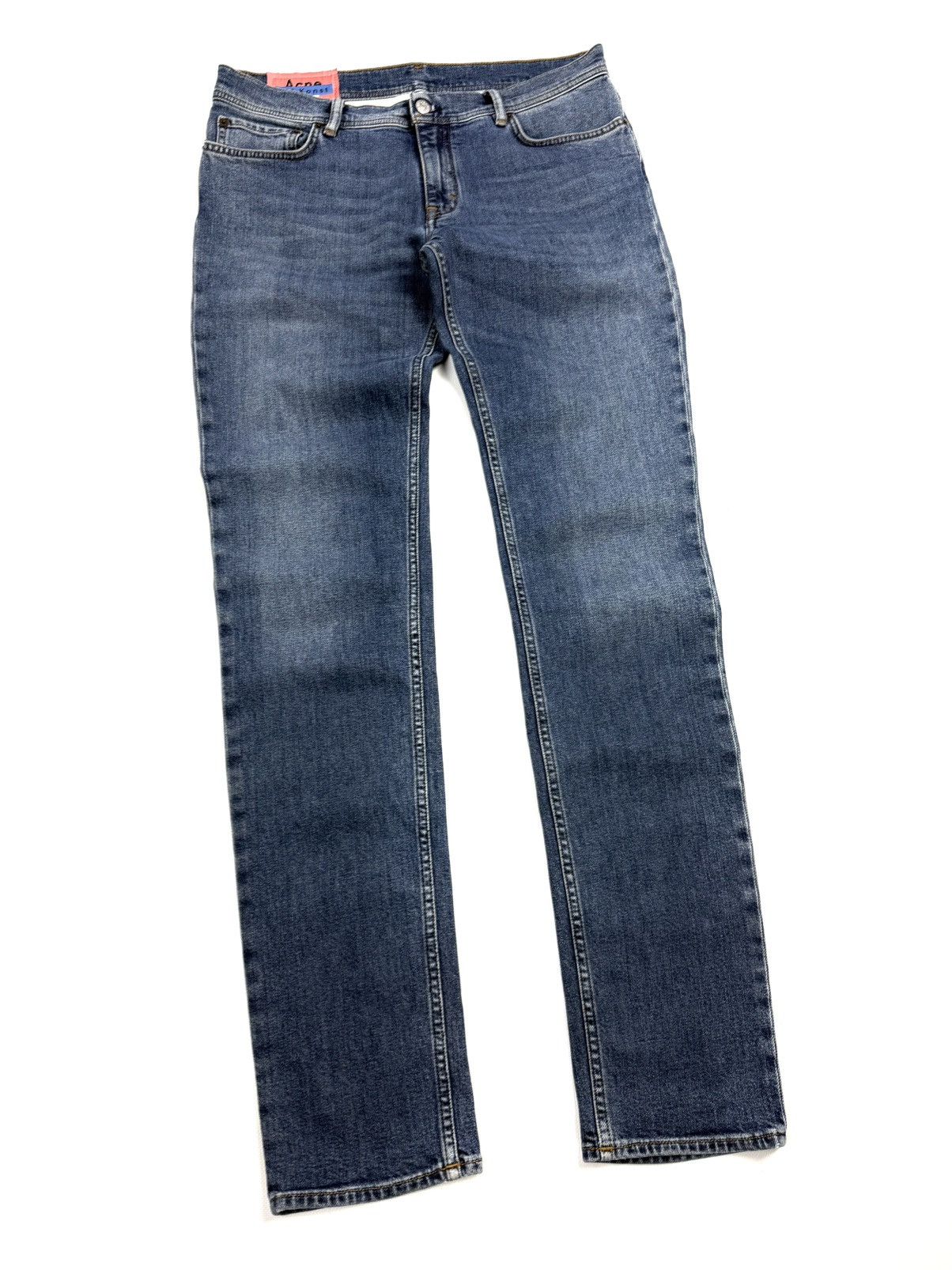 Acne Studios Acne Studios Slim Tapered Jeans North Mid Blue Denim Vintage Size US 33 - 2 Thumbnail