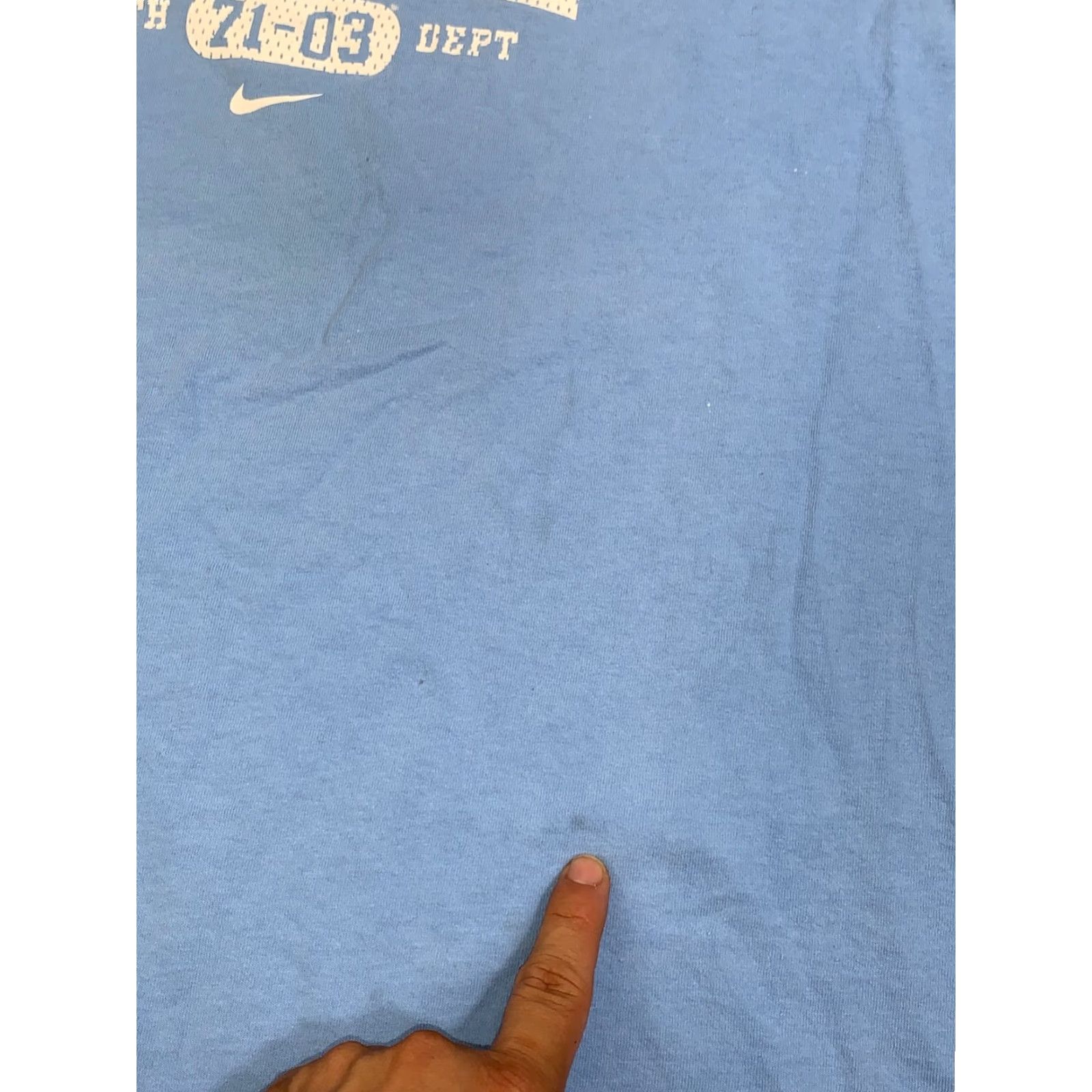 Nike VINTAGE Nike Shirt Mens M Blue Swoosh Y2K Basketball Short Sleeve 11882 Size US M / EU 48-50 / 2 - 7 Thumbnail