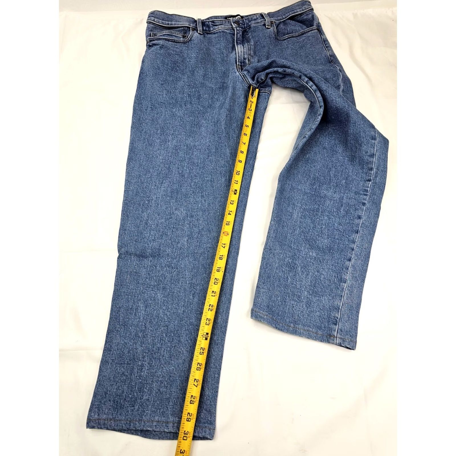 Lands' End Lands' End Jeans Men 38 Regular Inseam 30" Coupe Classique Square Rigger Denim 5-Pocket Straight Blue Size US 38 / EU 54 - 4 Thumbnail