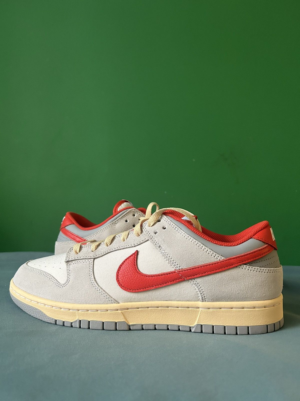 image of Nike Dunk Low 85 Athletic Department 2023 Shoes in White, Men's (Size 10.5)