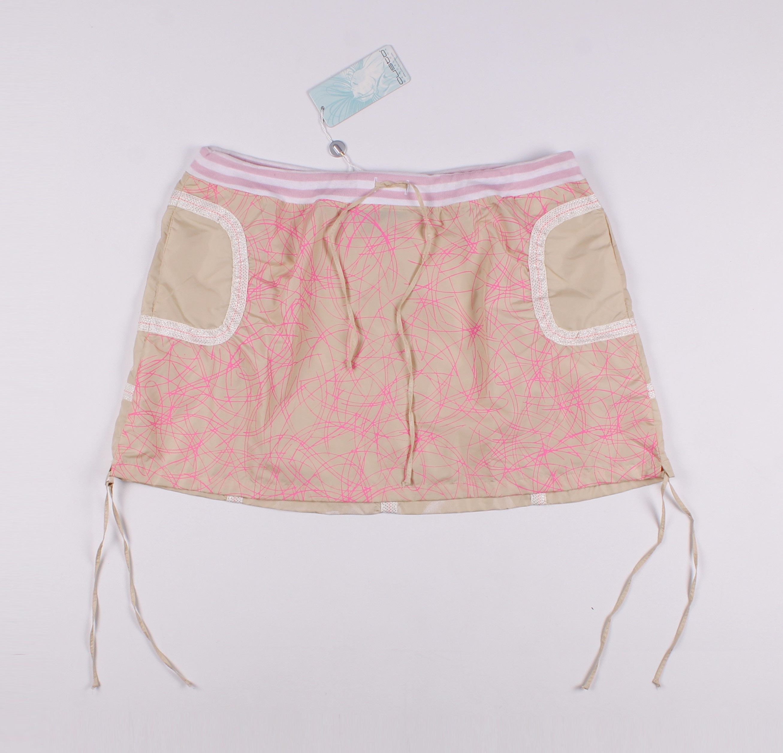 Custo Barcelona × Vintage Vintage Custo Barcelona Nylon Dragon Print Mini Skirt Size 32" / US 10 / IT 46 - 1 Thumbnail