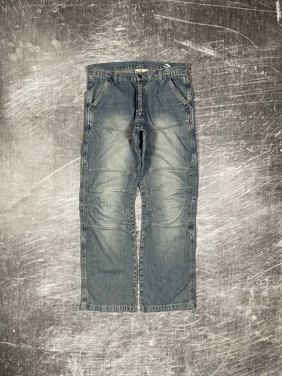 Neighbourhood Vintage Double Knee Denim Jeans Y2K Streetwear