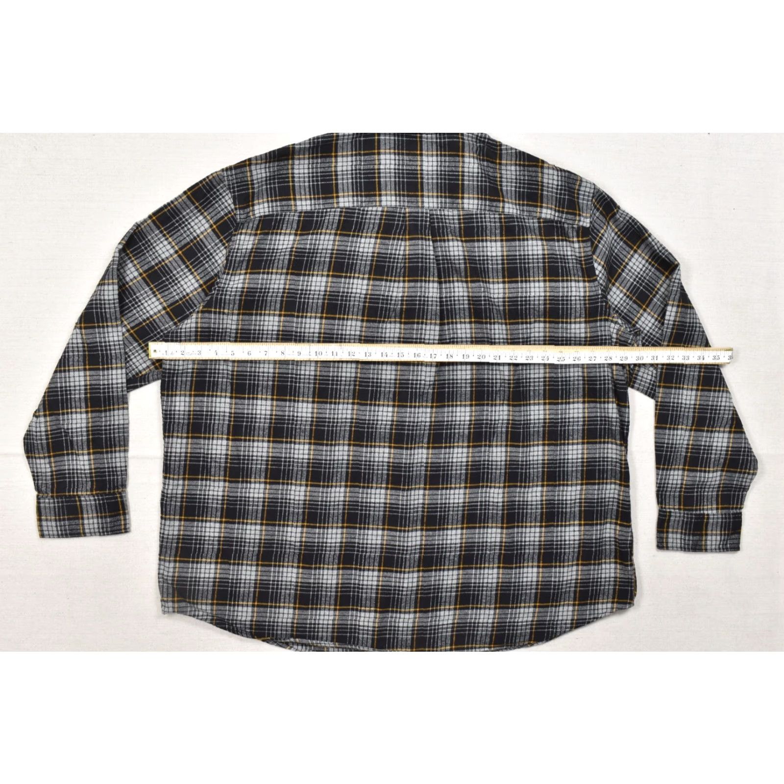 Vintage St. John's Bay Men's 3XL Flannel Shirt Black Buckthorn Plaid Button-Up Casual Long Sleeve Size US XXL / EU 58 / 5 - 3 Thumbnail